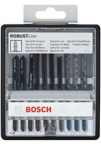 Bosch Professional Werkzeugset »10-teiliges Stichsägeblat...