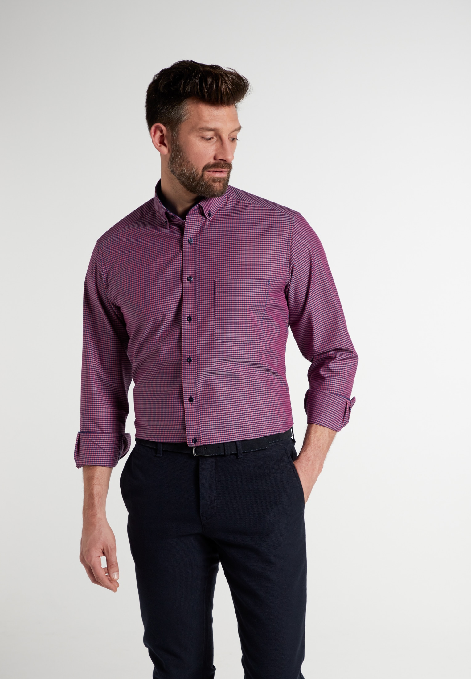 Eterna Langarmhemd "MODERN FIT", NON IRON (bügelfrei) günstig online kaufen