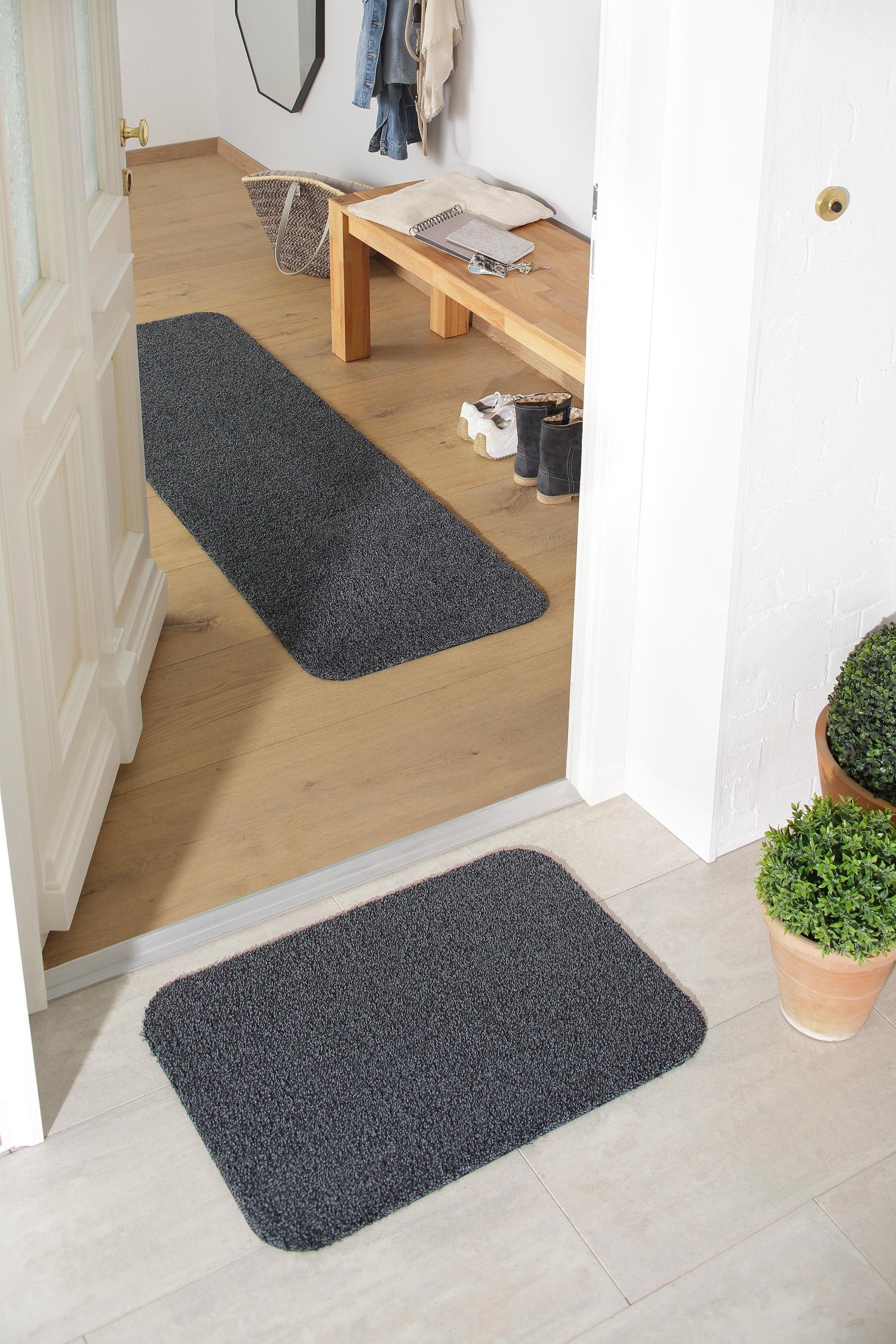 my home Läufer »Willa«, rechteckig, 9 mm Höhe, Schmutzfangläufer, In- und Outdoor geeignet, waschbar
