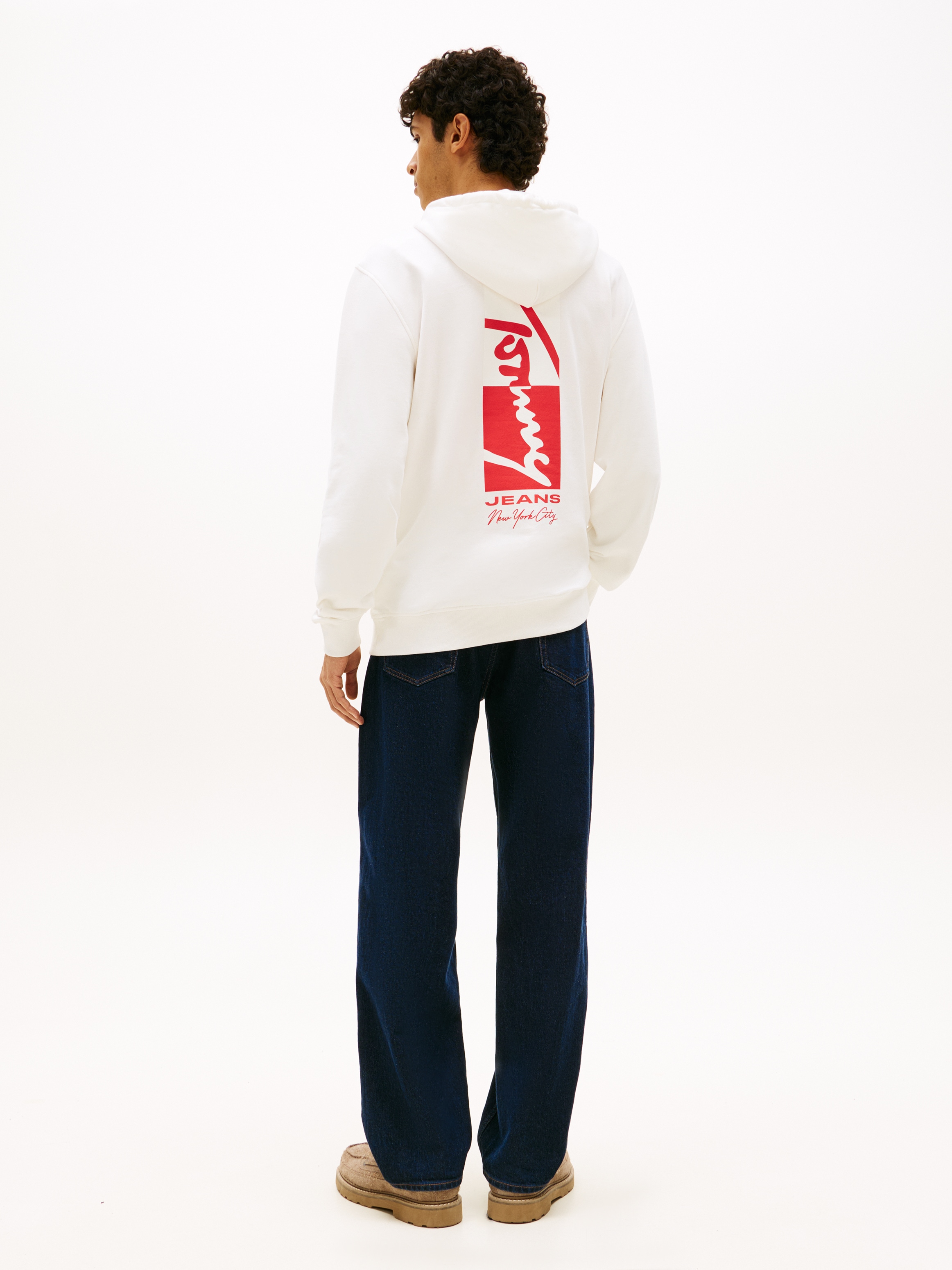 Tommy Jeans Kapuzensweatshirt »TJM REGULAR SIGN BACKPRINT«, Regular fit mit Markenprint
