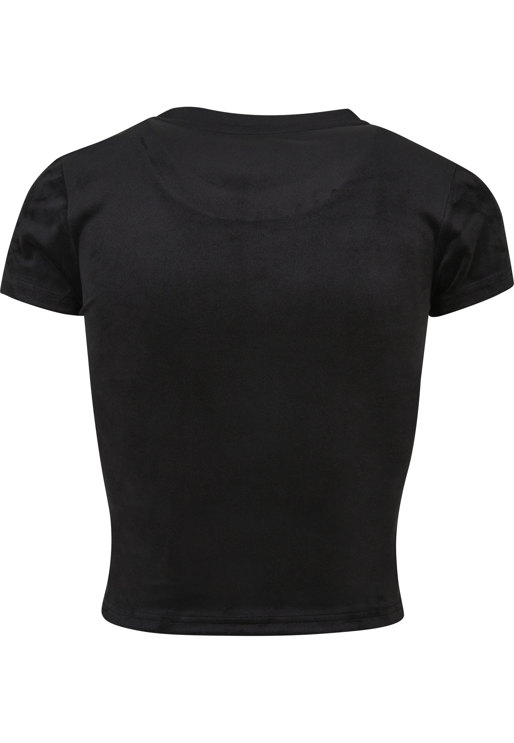 URBAN CLASSICS Kurzarmshirt »Urban Classics Damen Ladies Short Velvet Tee« 1 Stk.