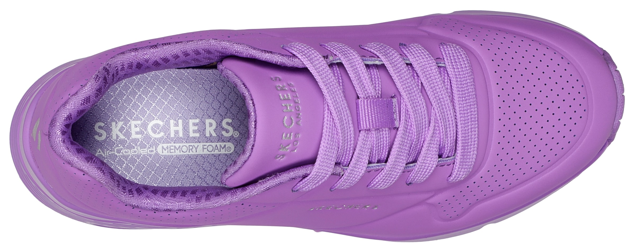 Skechers Plateausneaker »UNO GEN1 - NEON GLOW«, Keilsneaker, Schnürschuh, Sneaker mit Neon Glow