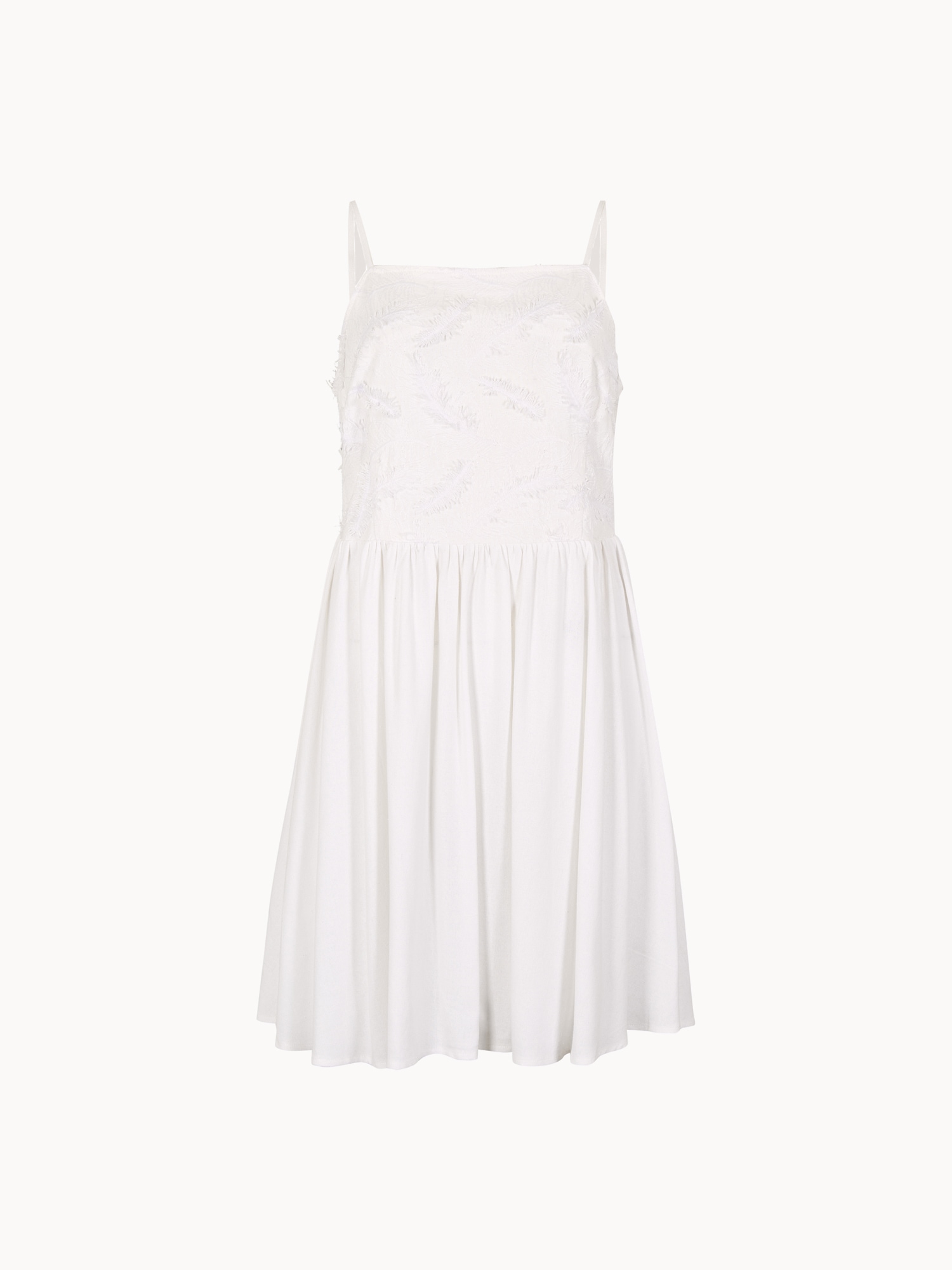 Apricot Minikleid »Mini-Kleid mit Cami-Träger und Wimpernstickerei« Elastischer Bund