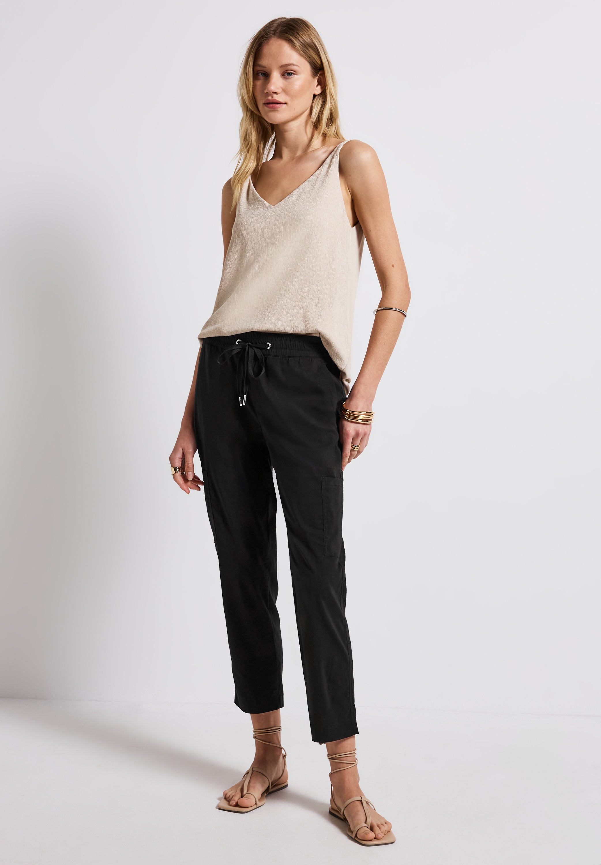 STREET ONE Röhrenhose, Middle Waist