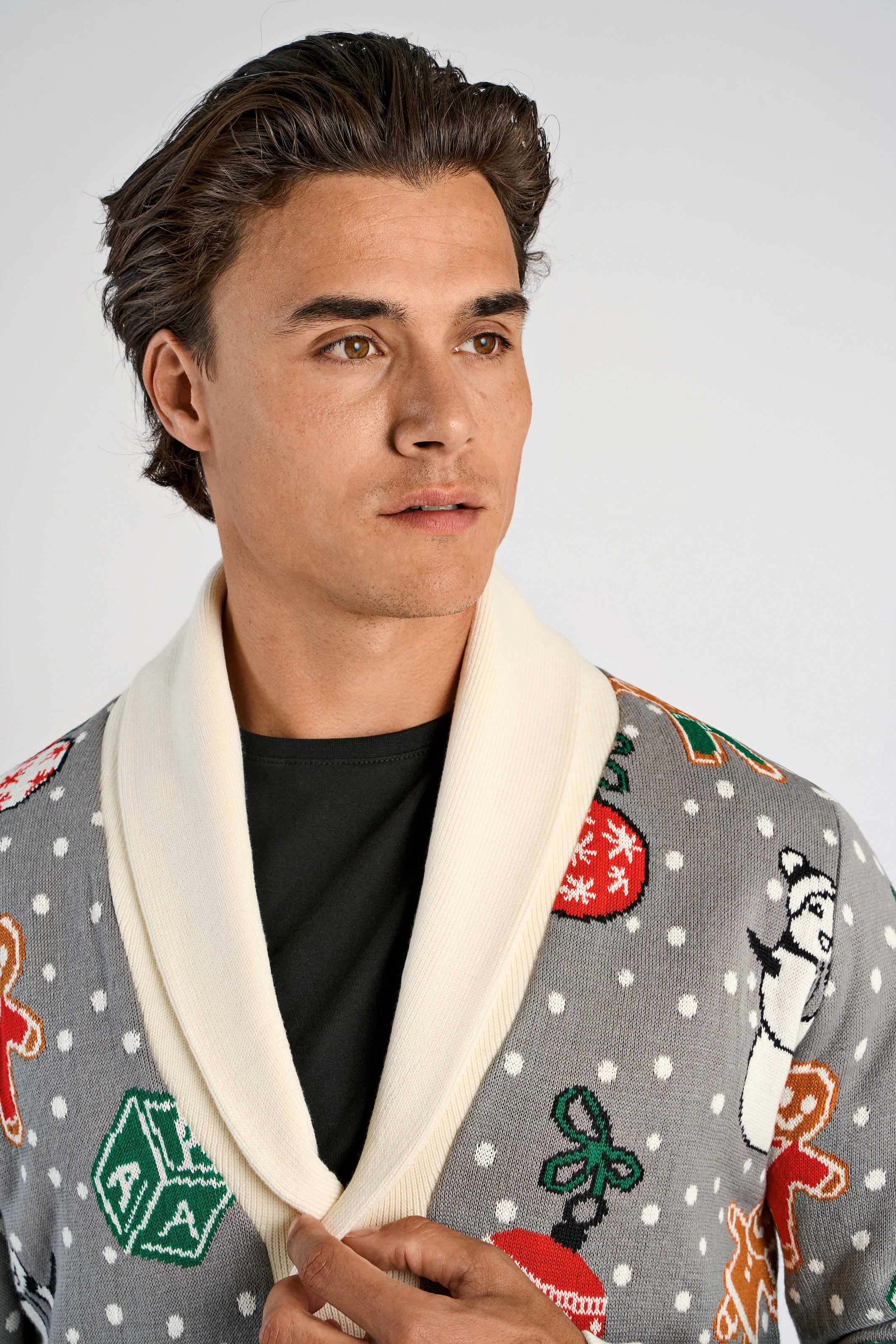 LINDBERGH Weihnachtspullover mit Intarsien Muster