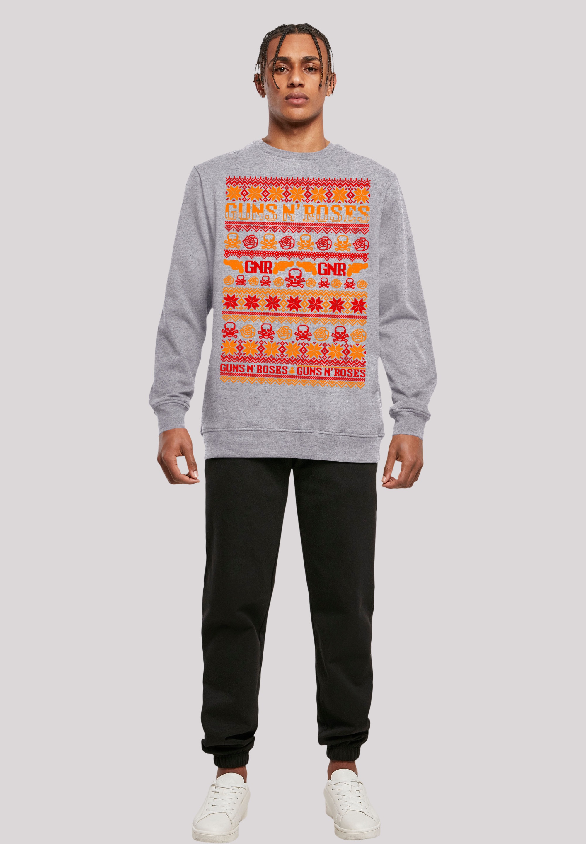 F4NT4STIC Sweatshirt »Guns n' Roses Weihnachten Christmas«, Musik,Band,Logo