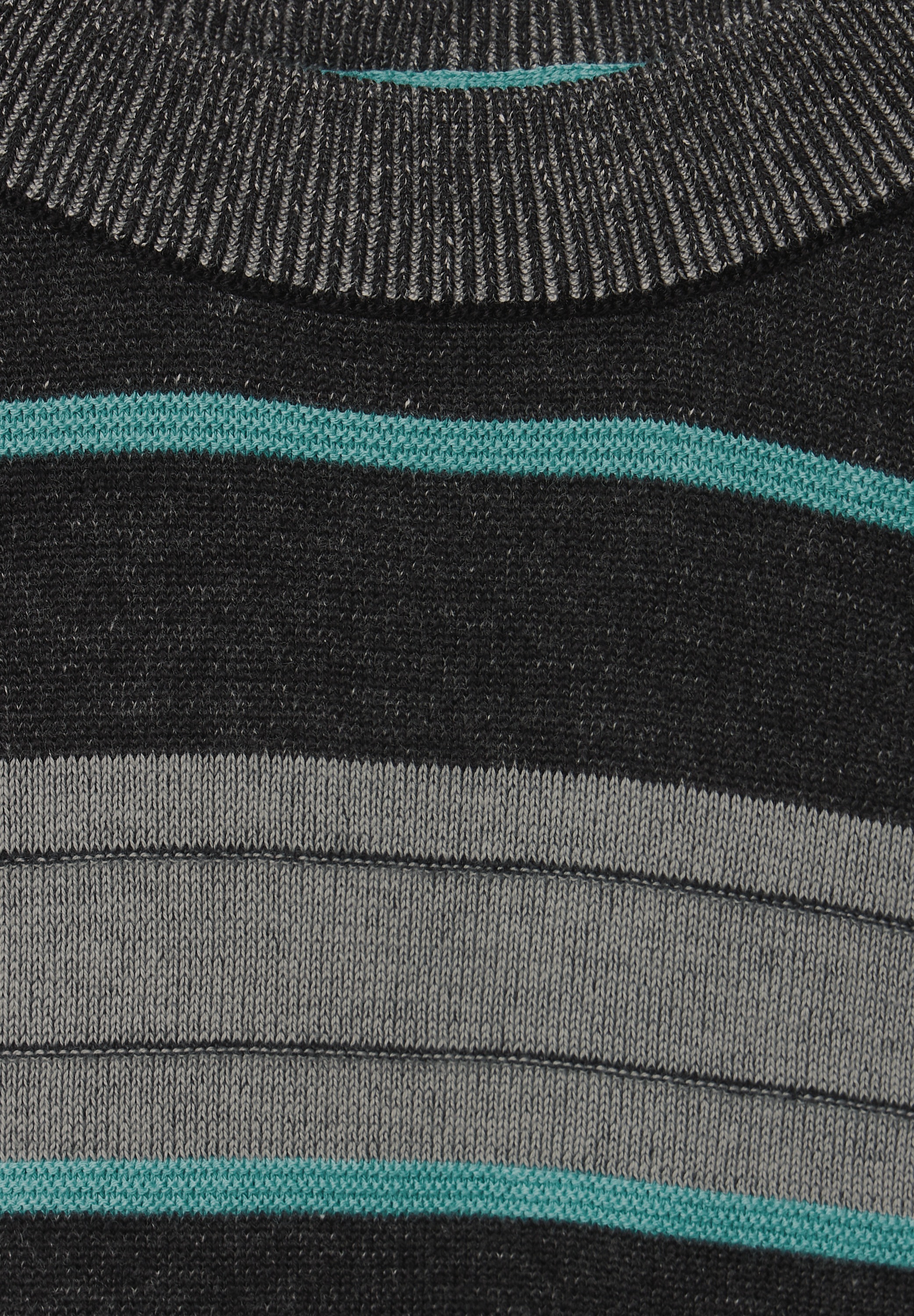 STREET ONE MEN Strickpullover, mit Rippstrickdetails