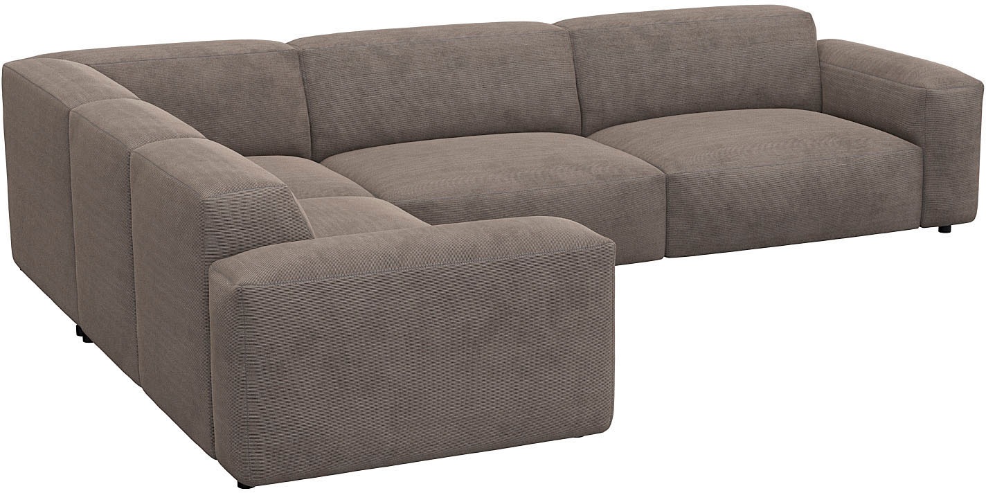 FLEXLUX Ecksofa »Lucera, super bequem durch hochwertigen Sitzaufbau mit Kaltschaum«, modern & anschmiegsam, L-Form, Designsofa