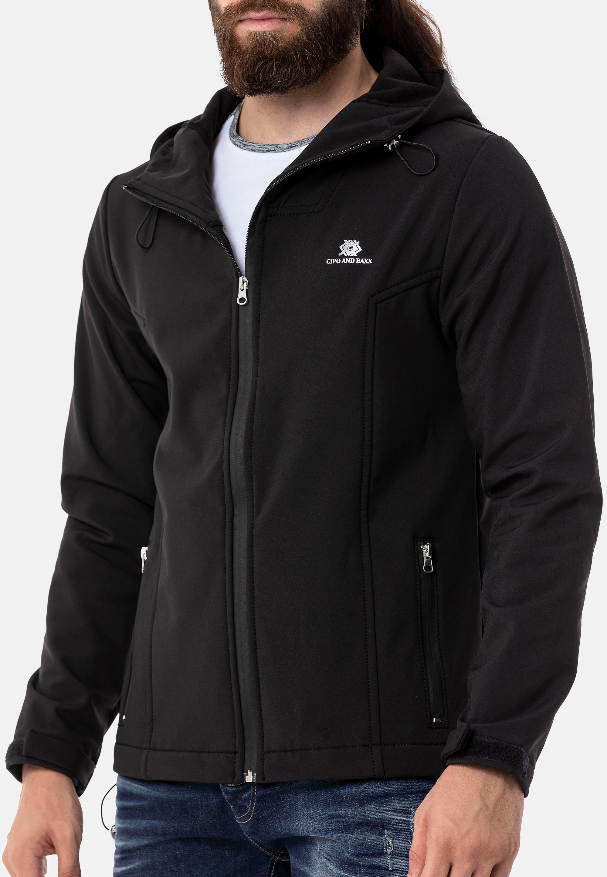 Cipo & Baxx Outdoorjacke, in sportlichem Look