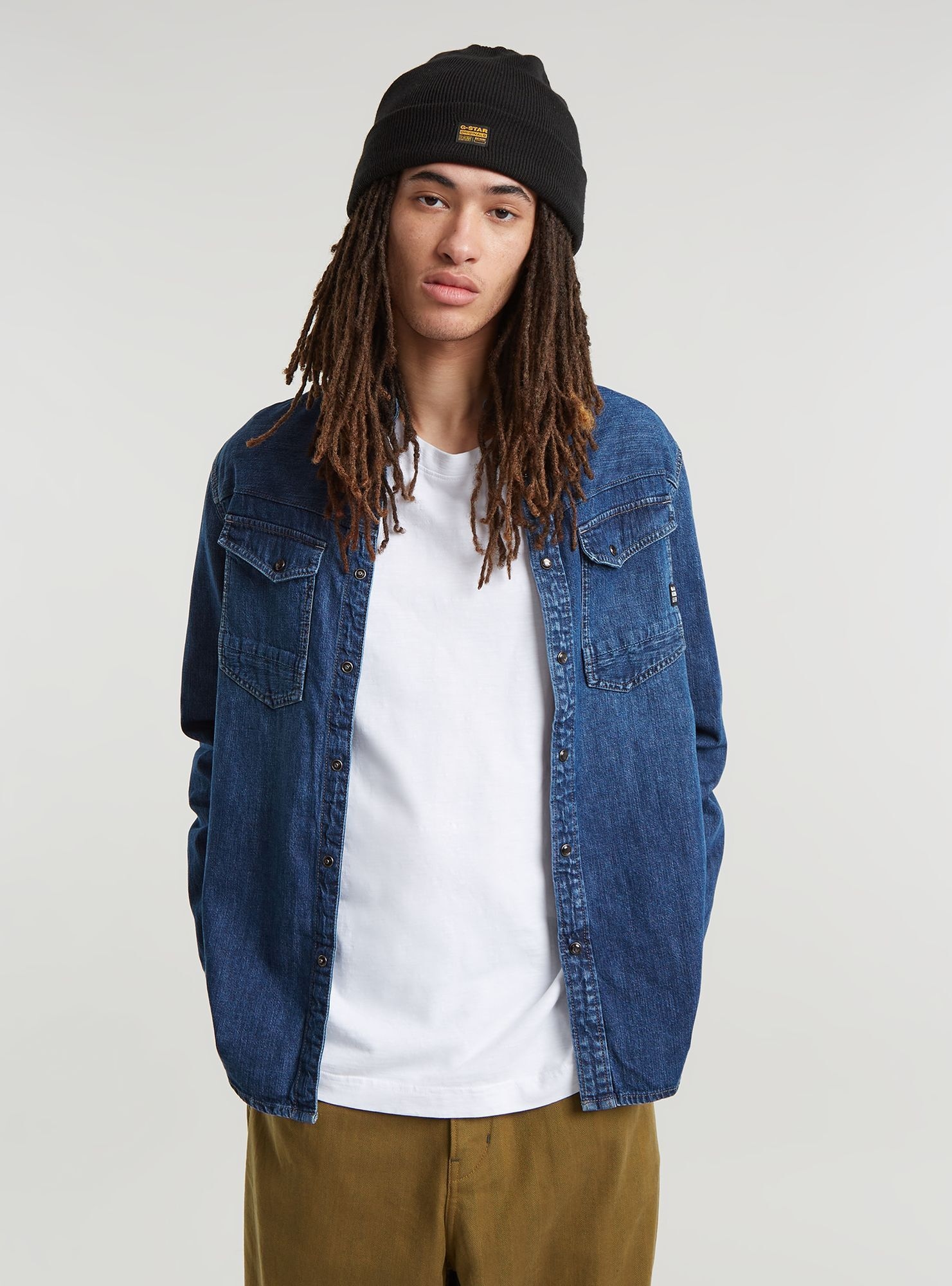 G-STAR Langarmshirt "Dakota Slim Denim Hemd" günstig online kaufen