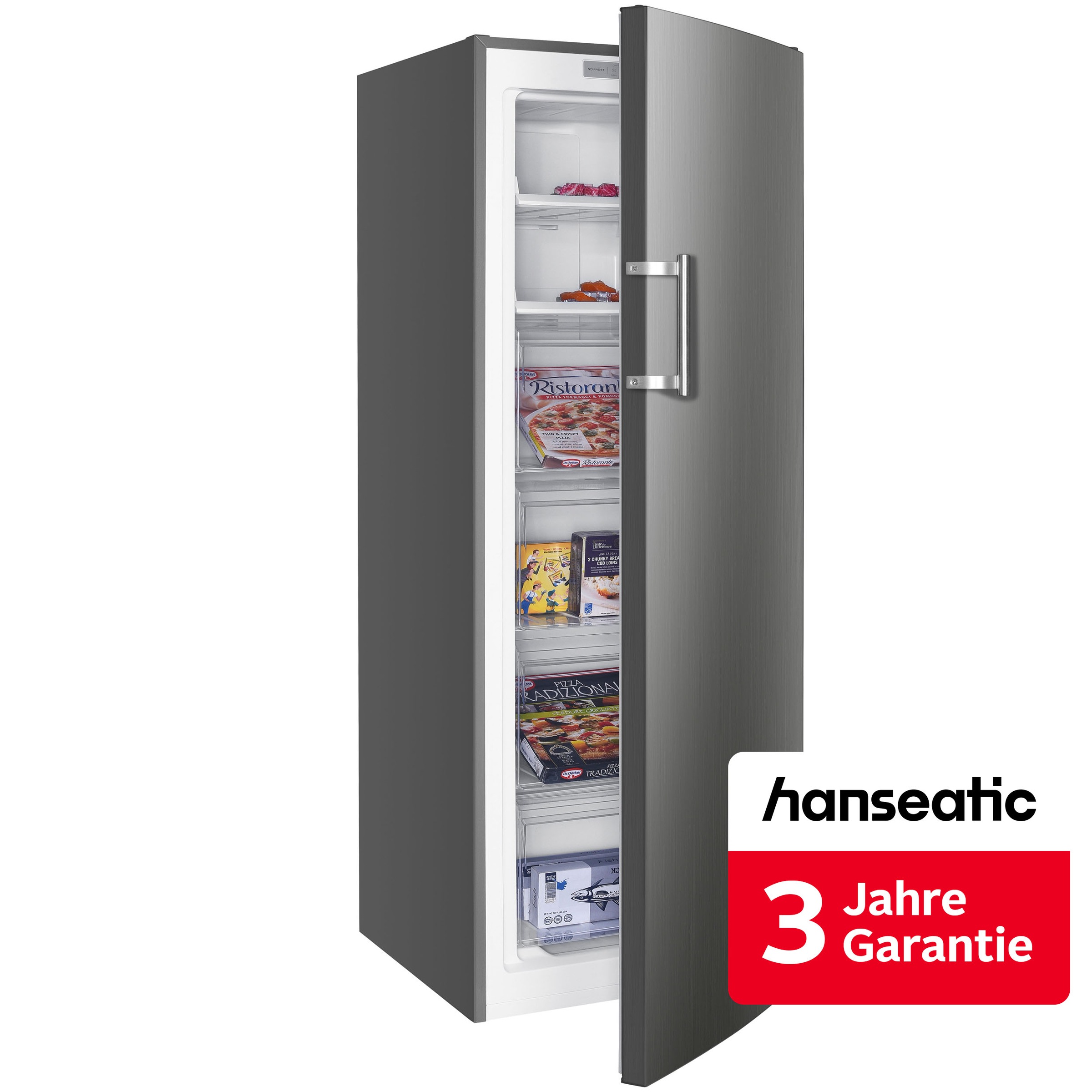 Hanseatic Gefrierschrank "HGS17154CNFI" 170,5 cm hoch 54 cm breit inkl. 3 Jahre Herstellergarantie