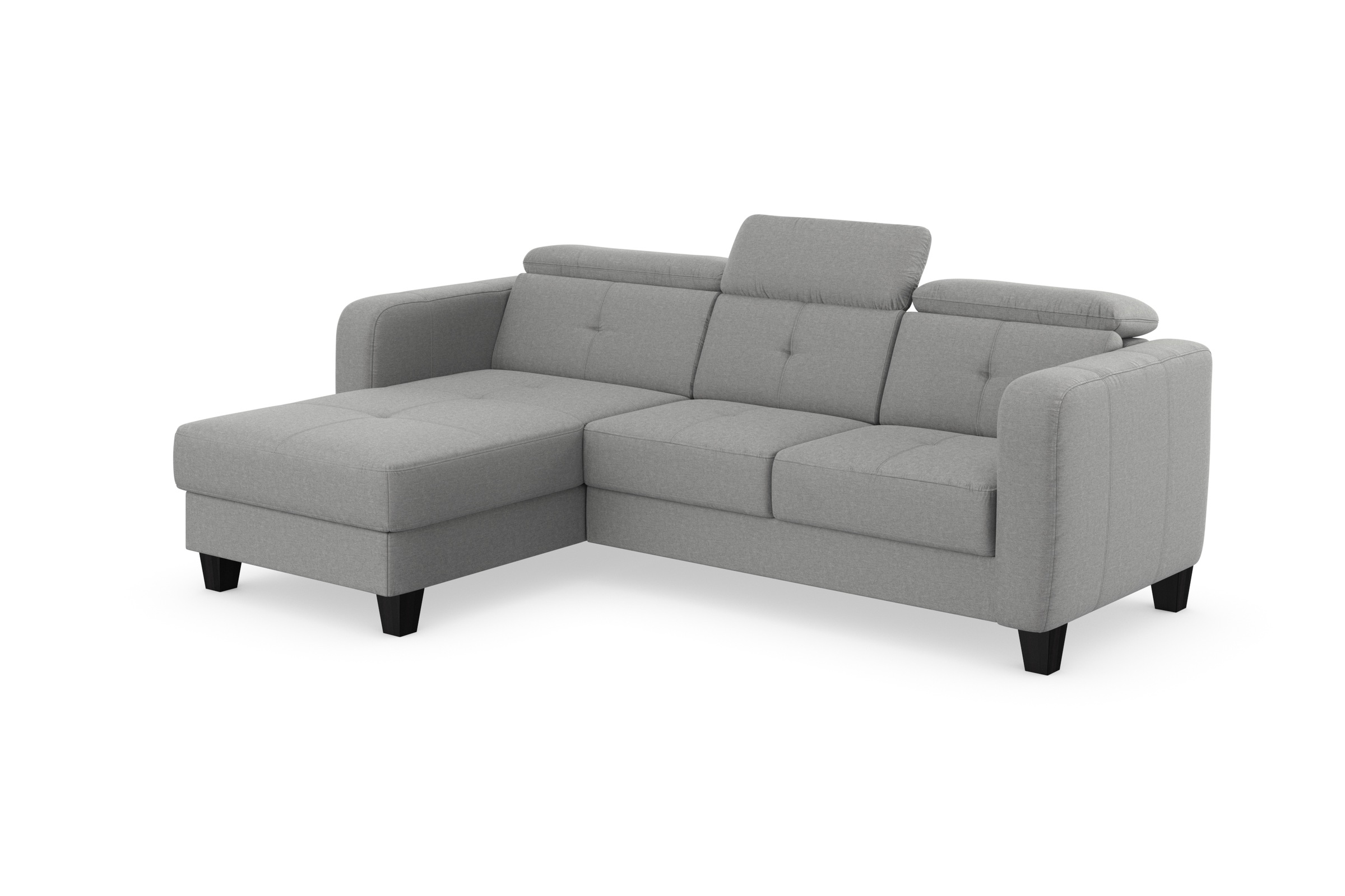 sit&more Ecksofa »Belluci L-Form«, inklusive Federkern, wahlweise mit Bettfunktion und Bettkasten