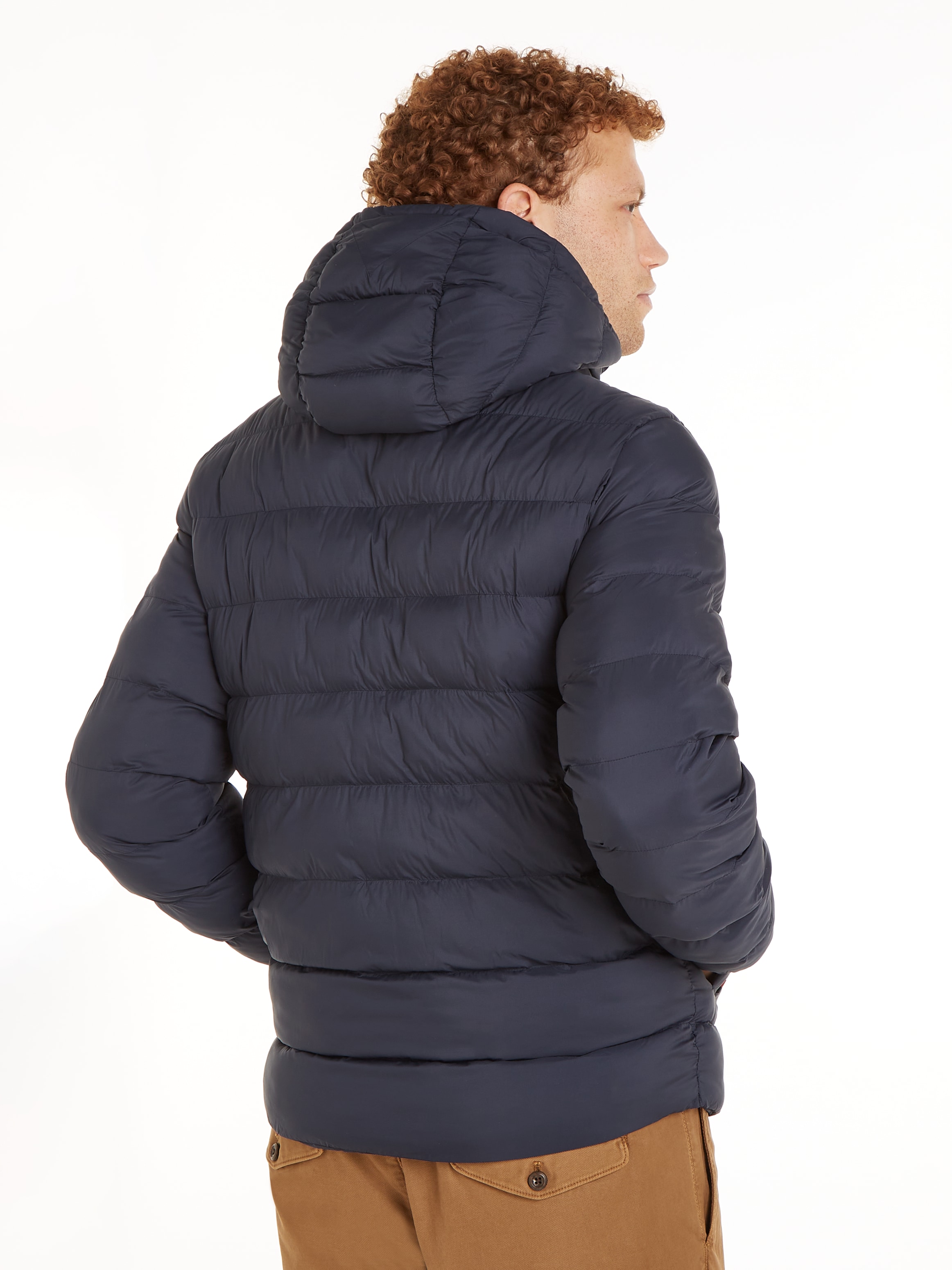 Tommy Hilfiger Steppjacke »MID WEIGHT HOODED JACKET«, mit Kapuze