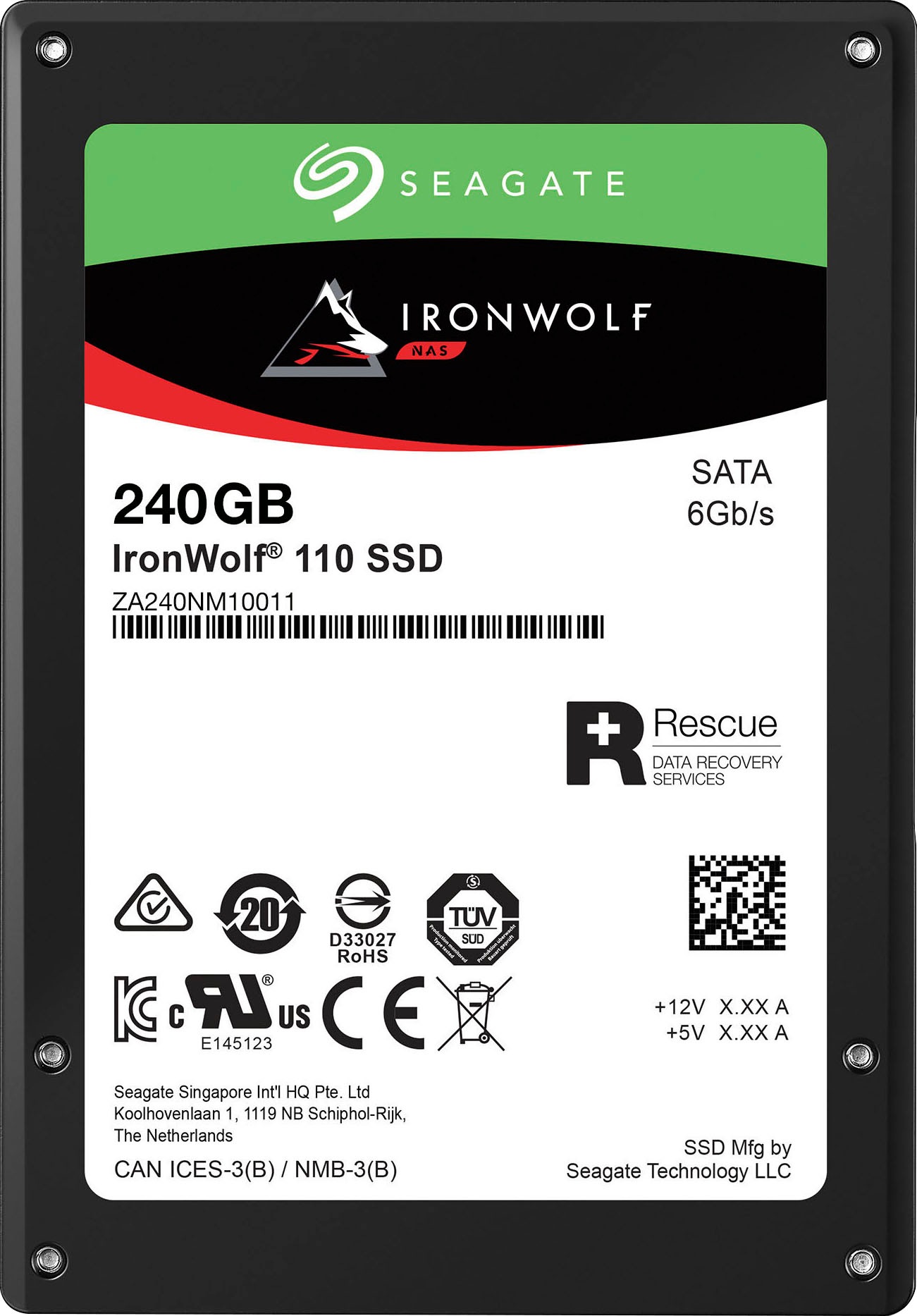Seagate interne SSD »IronWolf 110«, 2,5 Zoll, Anschluss SATA III