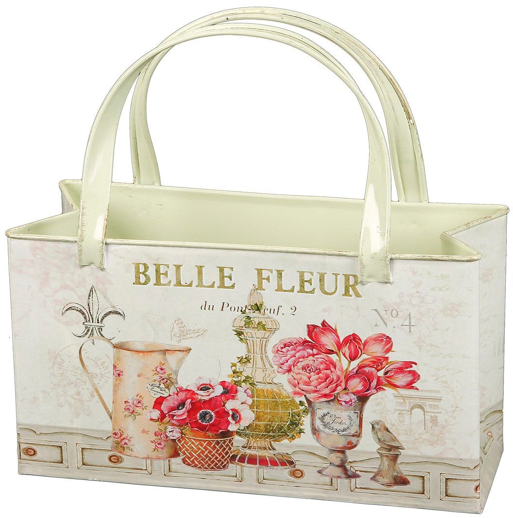 Ambiente Haus Übertopf »Fleur-Tasche aus Metall«, (1 St.) BAUR | kaufen