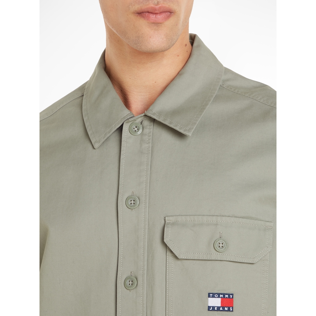 Tommy Jeans Langarmhemd »TJM ESSENTIAL SOLID OVERSHIRT«