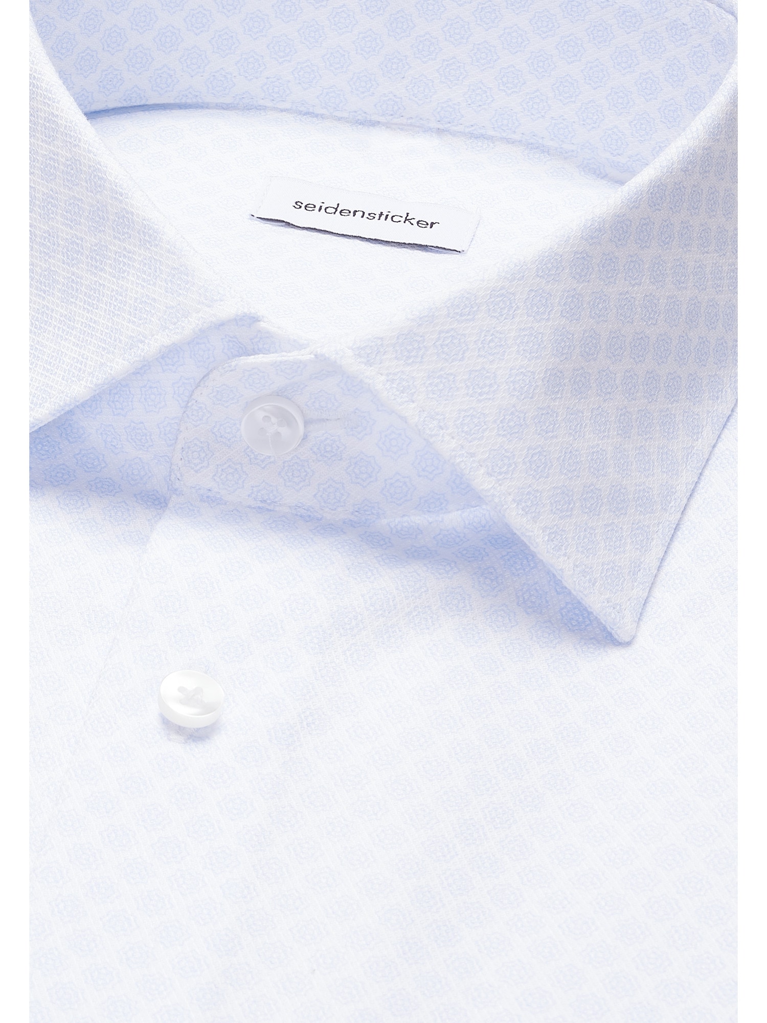 seidensticker Businesshemd »Schwarze Rose« Shaped 1/2 Kentkragen Druck