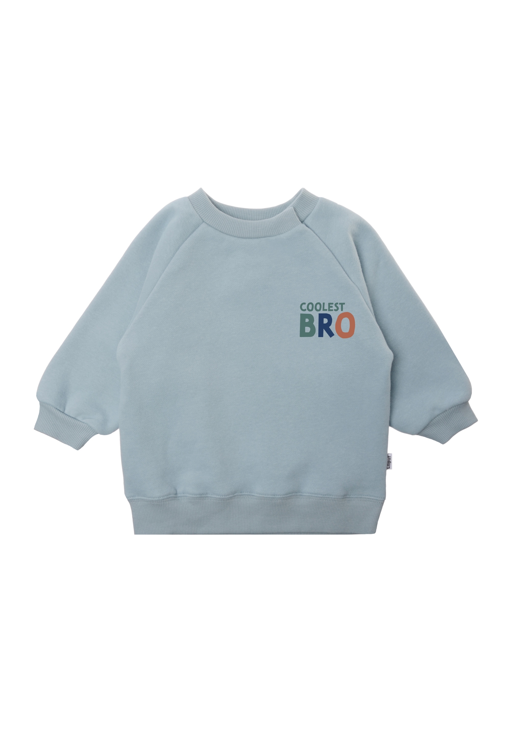 LILIPUT Mädchen Sweatshirt "Coolest Bro", blau, Gr. 110, bedruckt, 80% Baumwolle, 20% Polyester, Sweatshirts, mit Bündchen am Ärmel