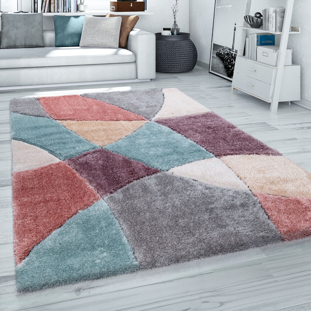 Paco Home Hochflor-Teppich »Blanca 362«, rechteckig