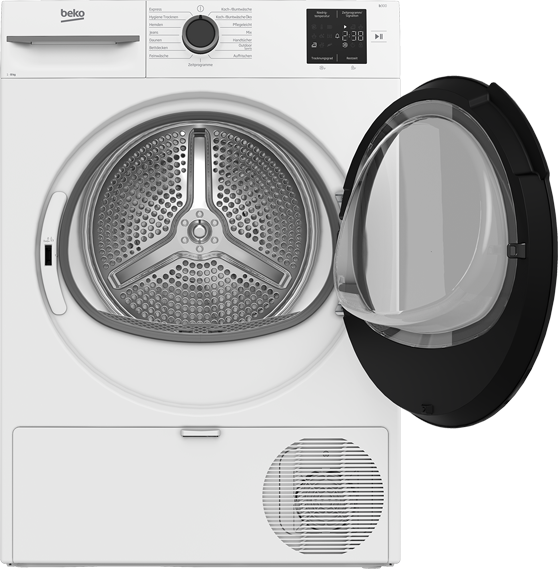 BEKO Wärmepumpentrockner »BMO3T382CW« AquaWave Schontrommel für besonders schonendes Trocknen
