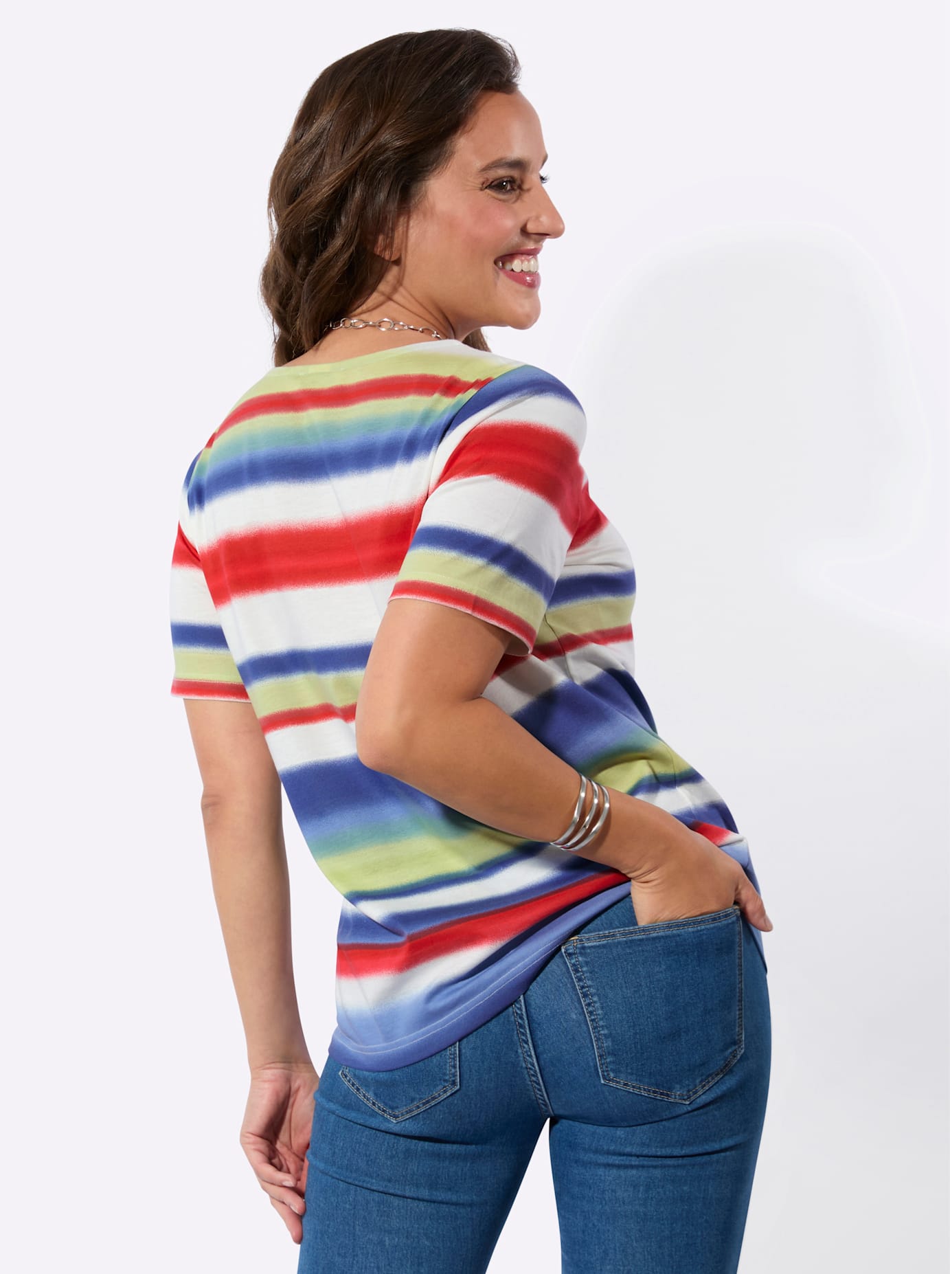 Thumbnail - creation L Print-Shirt "Ringelshirt", 1 tlg.