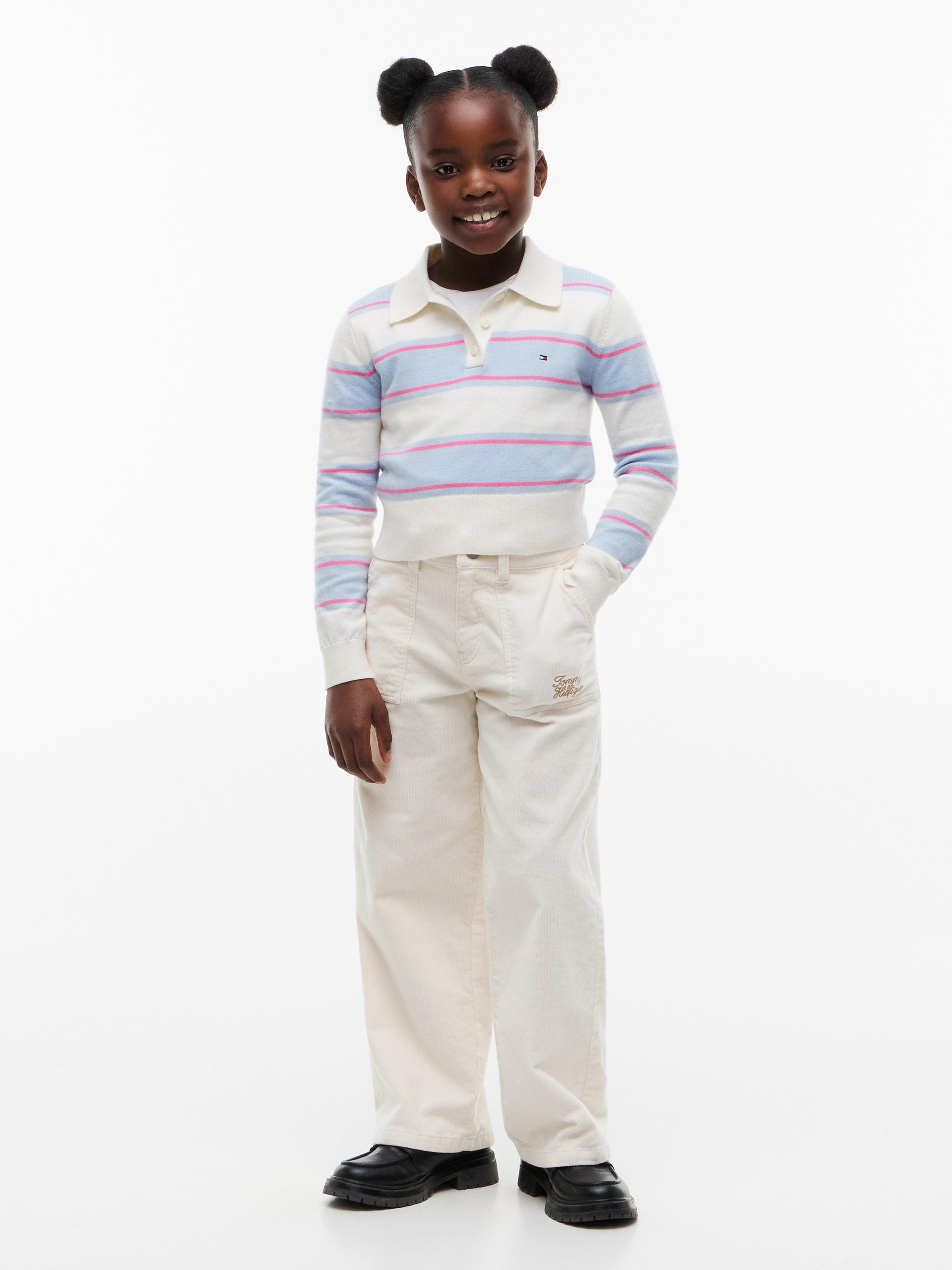 Tommy Hilfiger Strickpullover Polokragen, Regular Fit, Kinder bis 16 Jahre