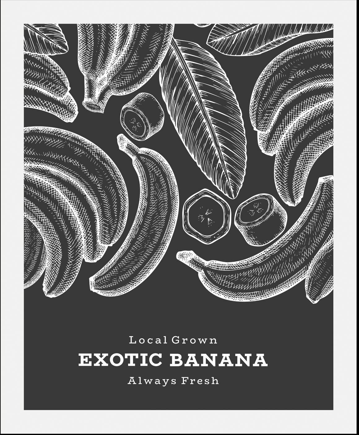 queence Bild "Exotic Banana", Obst-Obst Bilder-Essen-Lebensmittel-Kunst-Sch günstig online kaufen