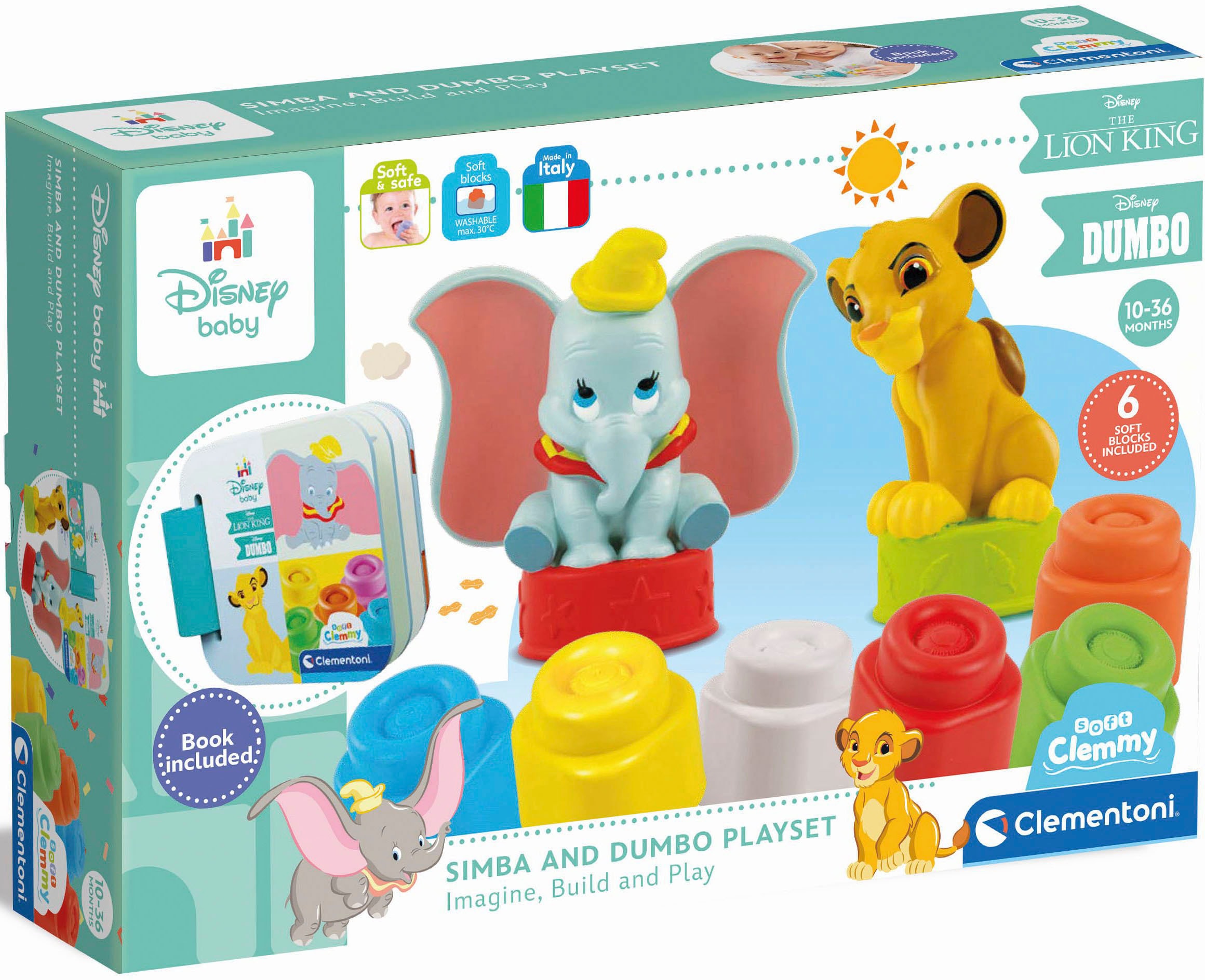 Clementoni® Spielbausteine »Clemmy Soft, Disney Classic«, (Set), Made in Europe