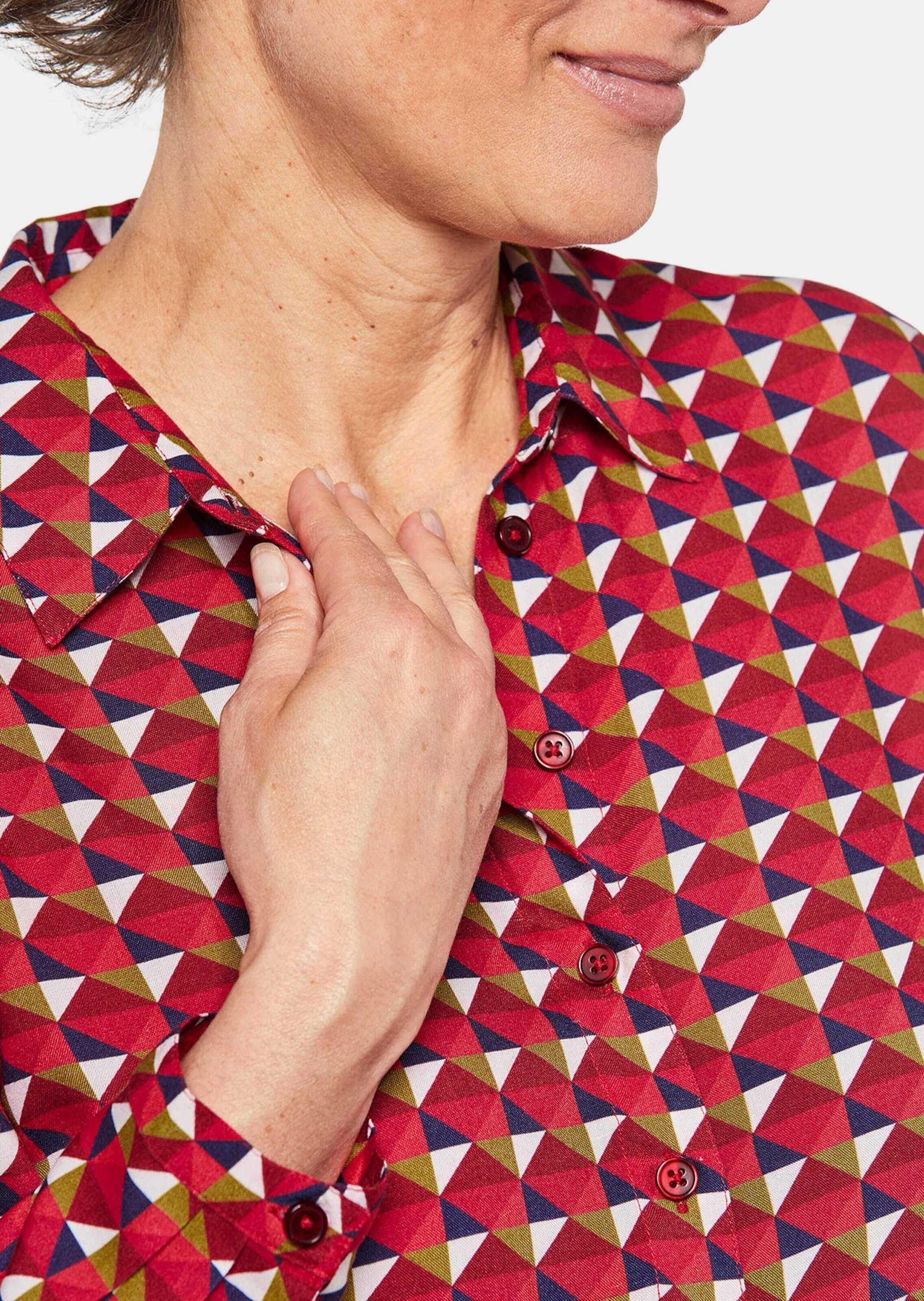 GOLDNER Druckkleid »Kleid Kurzgröße - Bequemes Freizeitkleid in modischem Druck«
