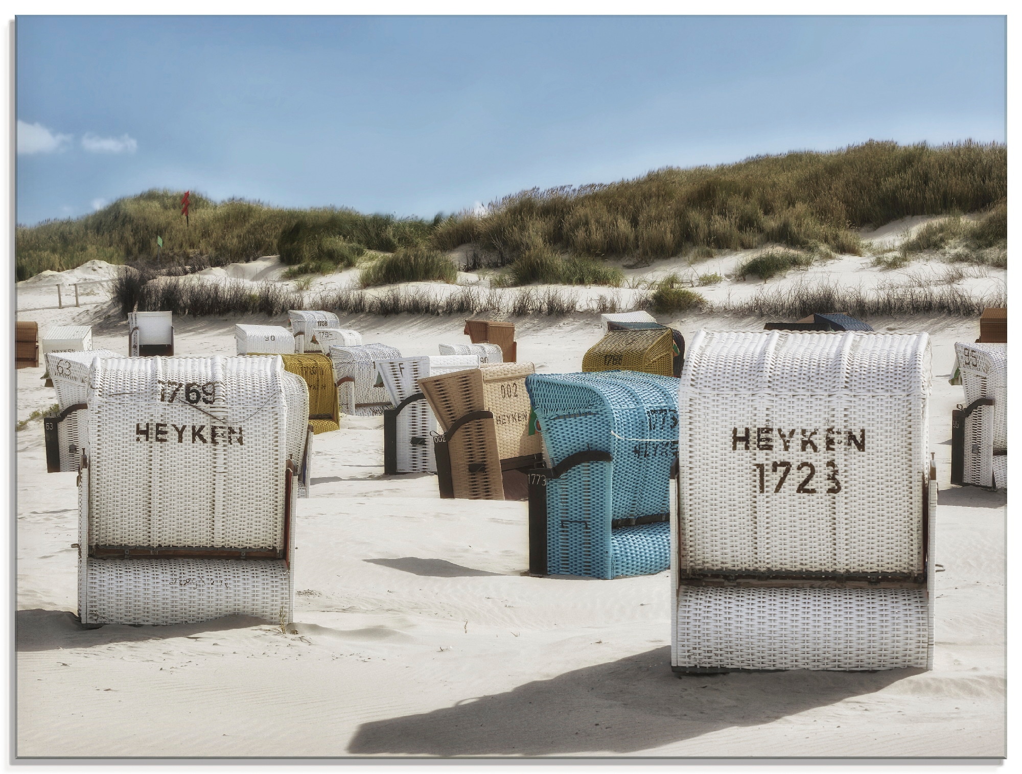 Artland Glasbild »Ein Tag am Meer«, Strand, (1 St.), in verschiedenen Größen