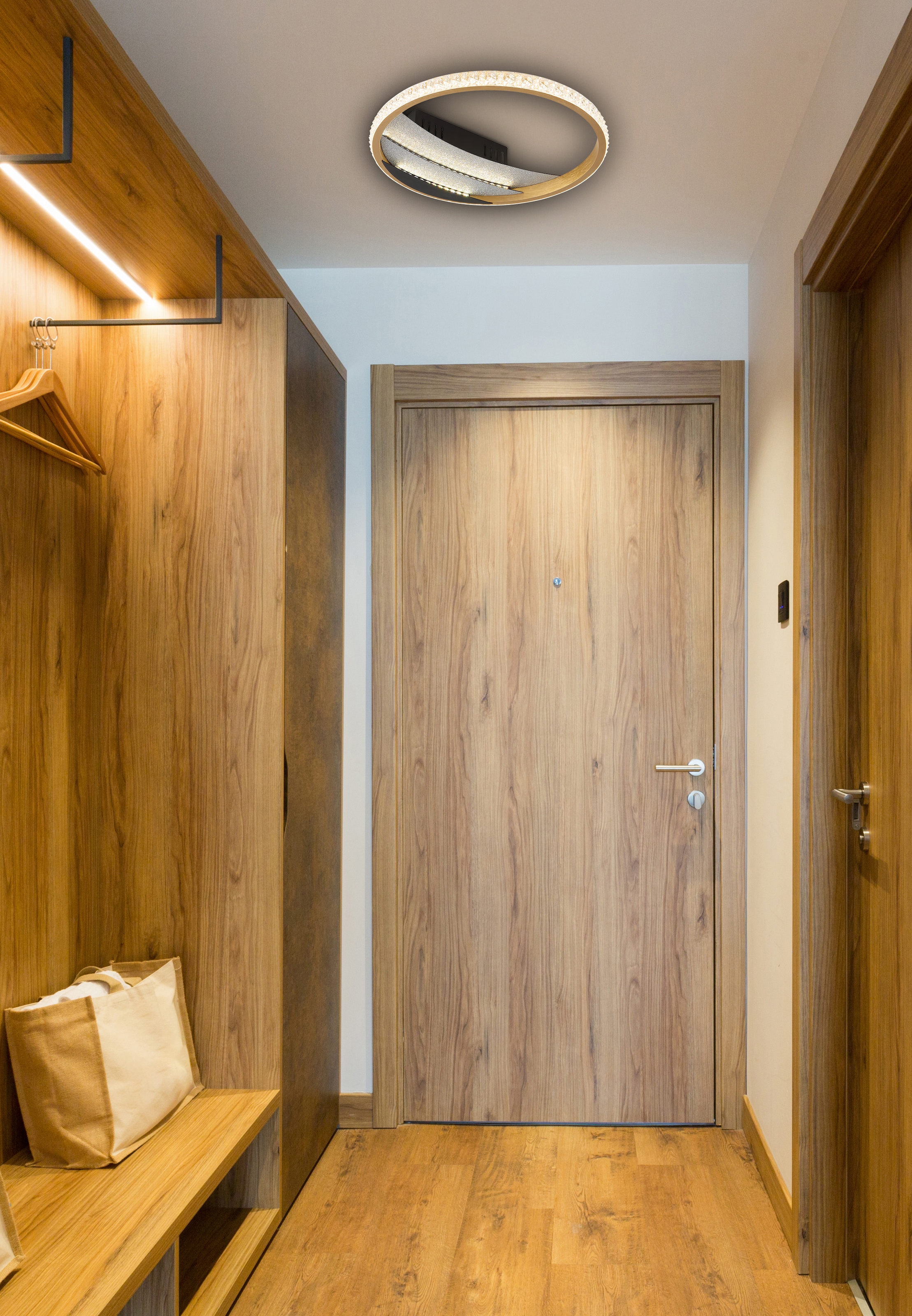 GLOBO LIGHTING Deckenleuchte »CONSTANCE« LED-Modul 1 Stk. LED Deckenleuchte für Wohn- & Schlafzimmer gold