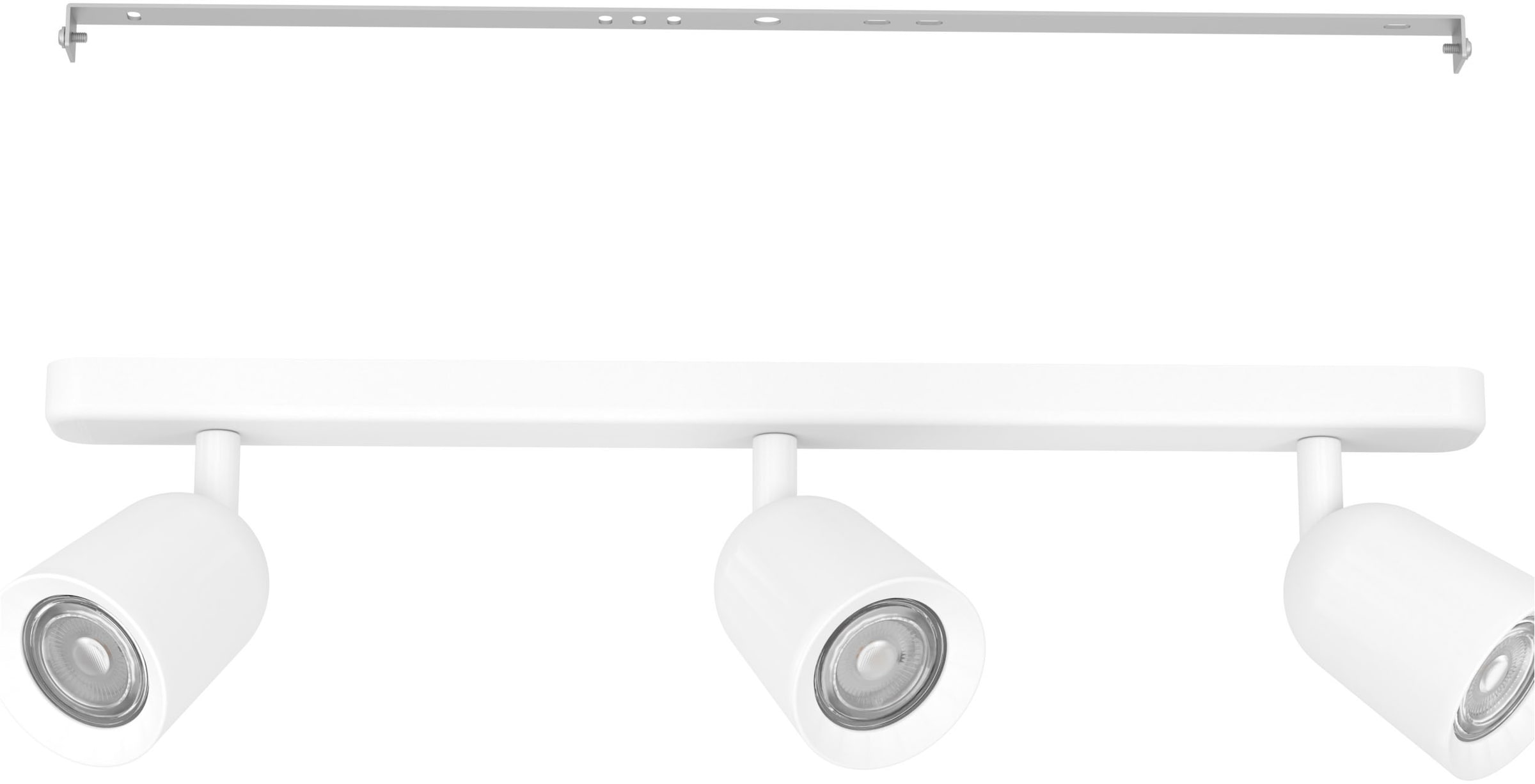 EGLO Deckenspot »CAMALDOLI Spotlampe - Stahl - GU10 - 3X10W - IP20« GU10 1 Stk. Wandleuchte, Wandspot, schwenkbar, Strahler, L52 x B4,5 x H11,5 cm