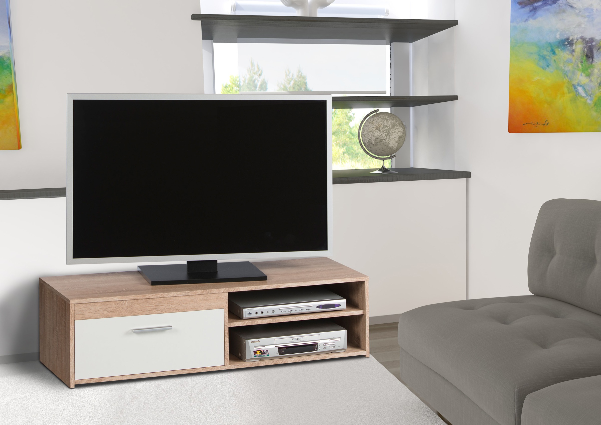 Stolkom TV-Schrank "Gemma", 2 offenen Fächern und 1 Klappe, TV bis 42 zoll günstig online kaufen