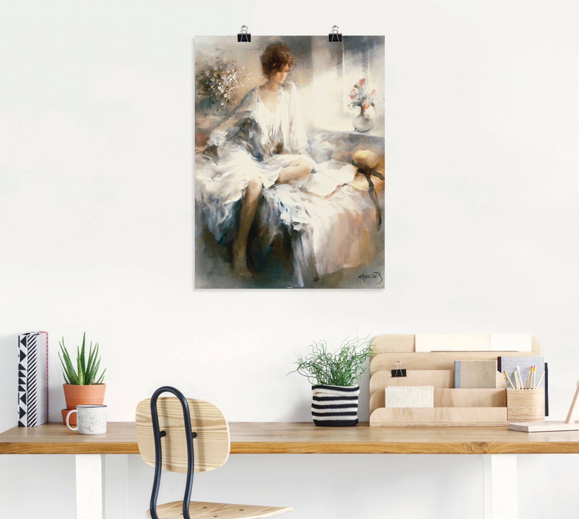 Artland Wandbild "Meditation", Frau, (1 St.), als Leinwandbild, Poster in v günstig online kaufen