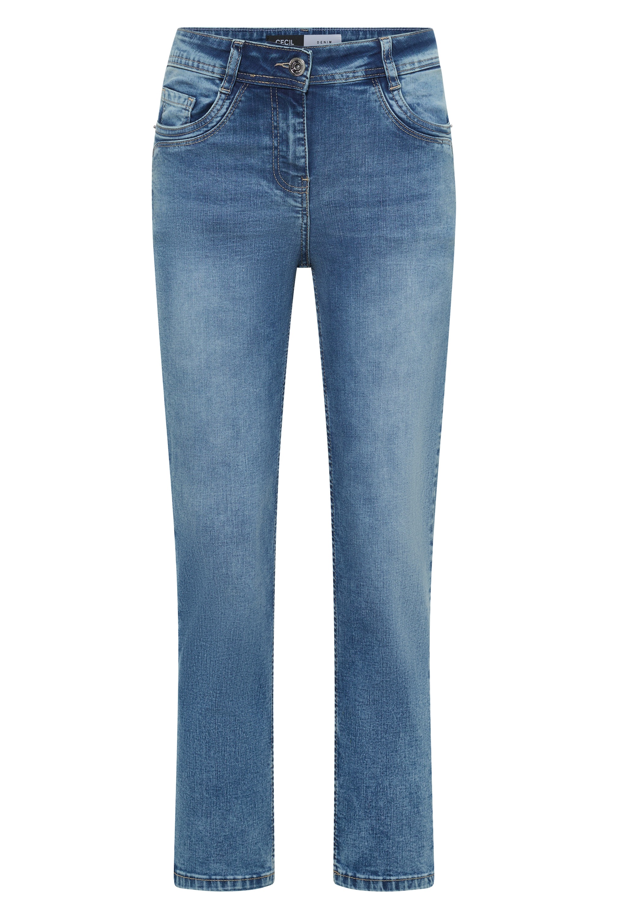 Thumbnail - Cecil Straight-Jeans High Waist