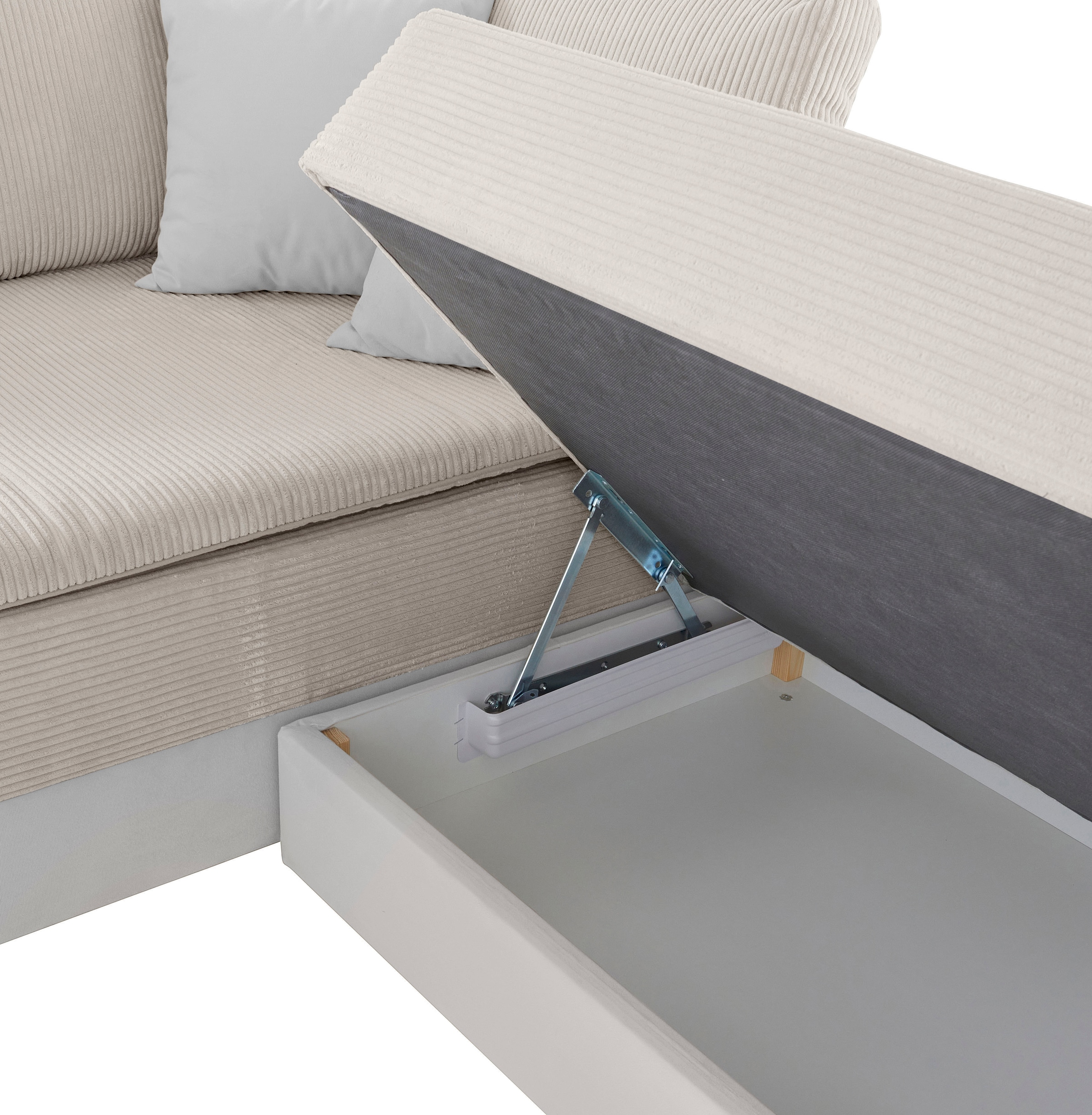 INOSIGN Ecksofa »Night & Day L-Form«, mit Boxspring Bettfunktion 180x200 cm, Dauerschläfer