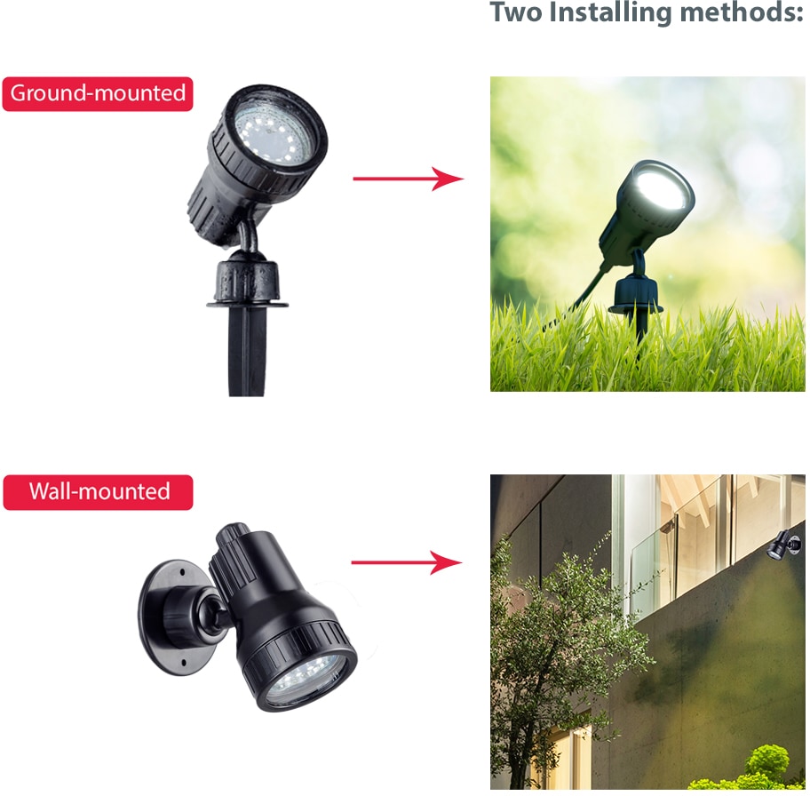 B.K.Licht LED Gartenleuchte »Nima«, 2 flammig-flammig, LED Gartenstrahler,  Erdspieß, Außenstrahler, Spießstrahler, 2er SET bestellen | BAUR | Alle Lampen