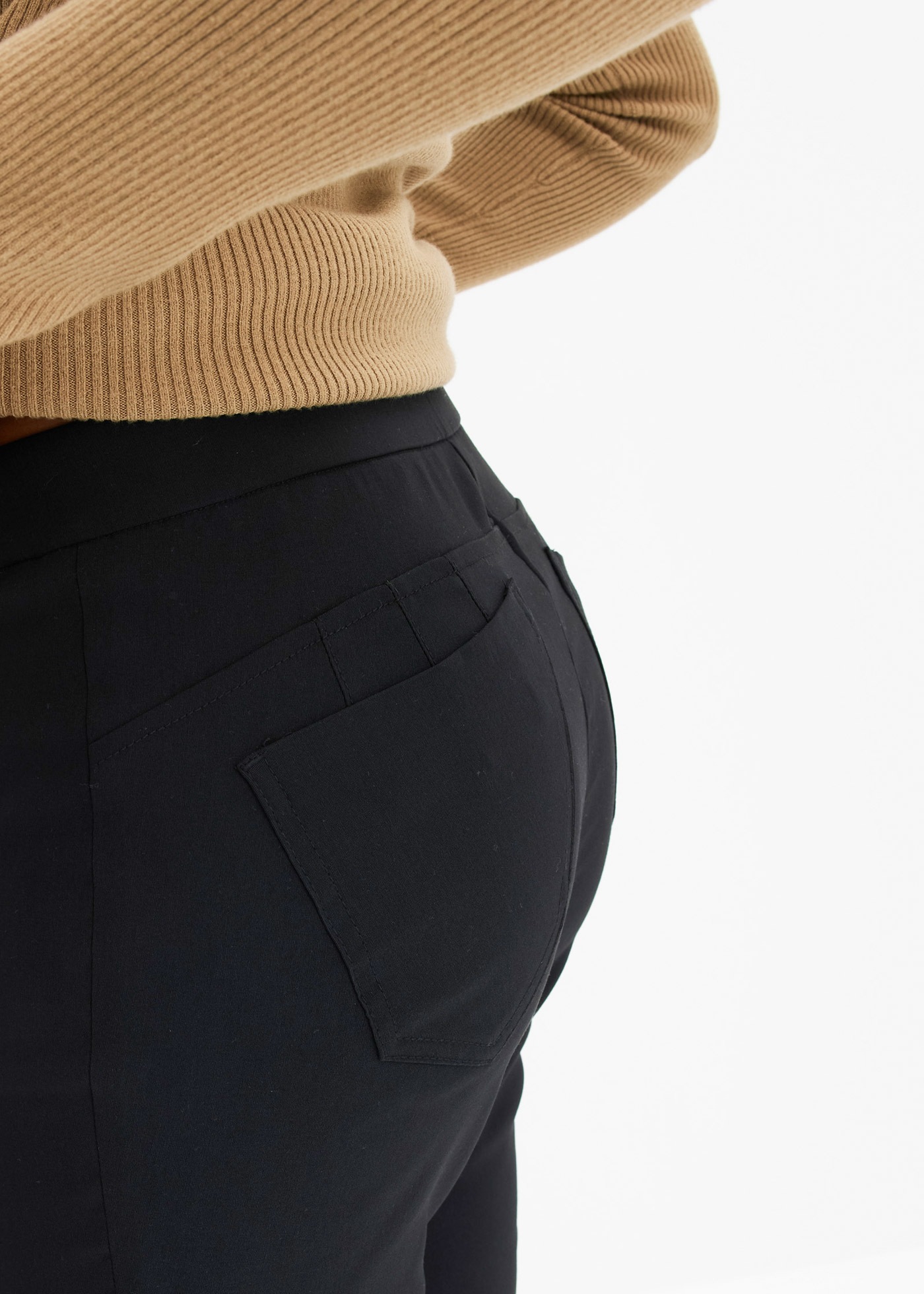 Bonprix Stretch-Hose Schwarz 44 3