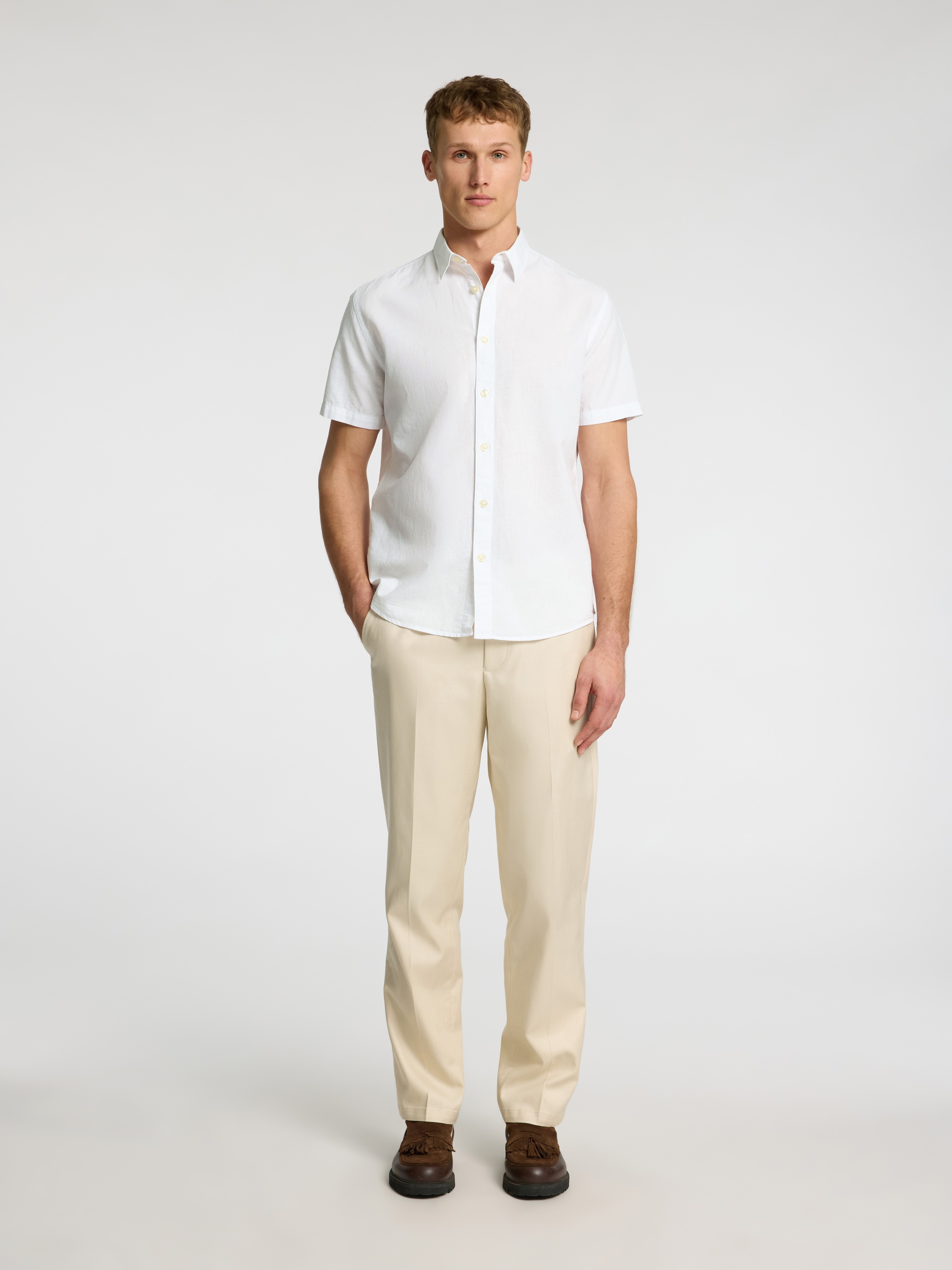 SELECTED HOMME Kurzarmhemd »SLHREG-SUN SHIRT SS NOOS«