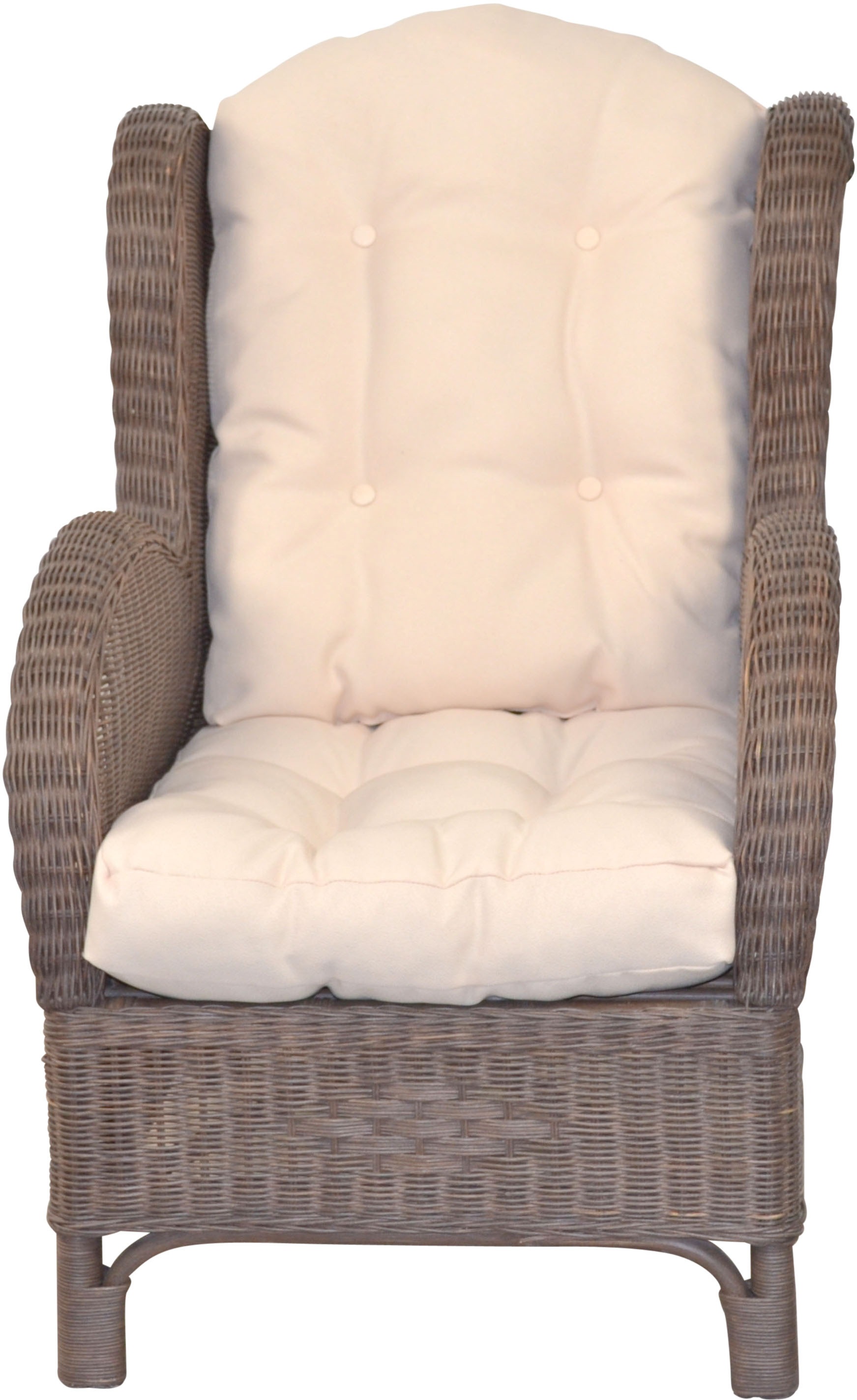 HOFMANN LIVING AND MORE Ohrensessel 2 Stk. tlg. Handgeflochten günstig online kaufen