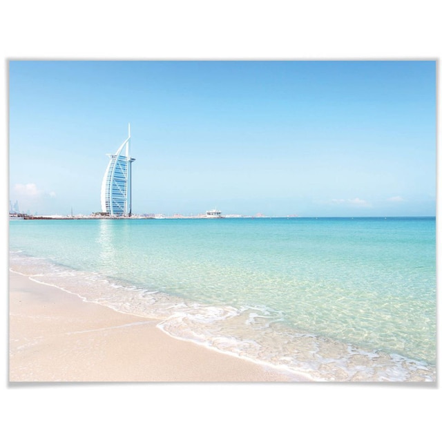 Wall-Art Poster »Poster Colombo Strand Dubai«, Strand, (1 St.), Poster,  Wandbild, Bild, Wandposter bestellen | BAUR