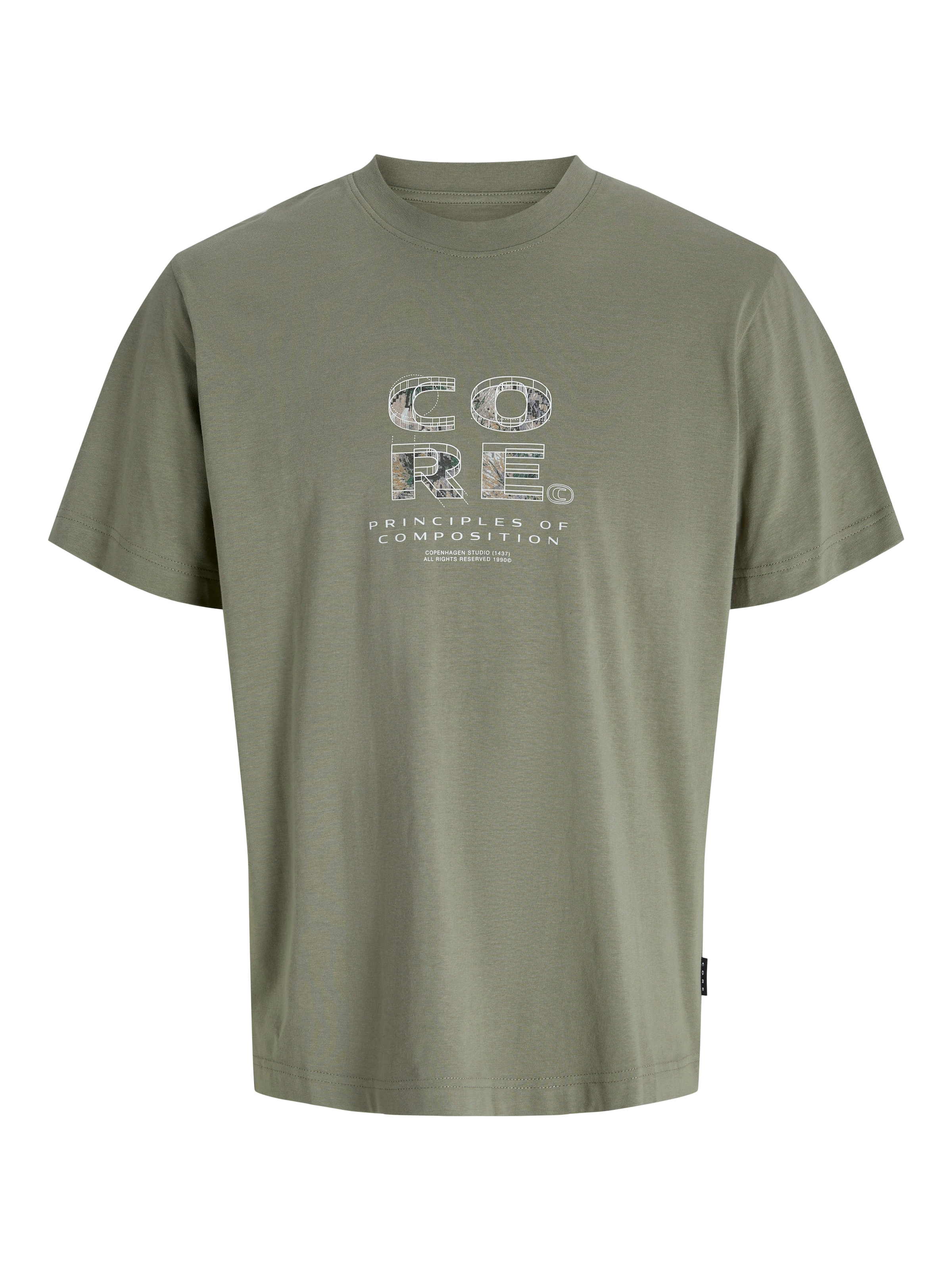 Jack & Jones Print-Shirt "JCOSTANCE FRONT TEXT TEE SS CREW NECK" günstig online kaufen