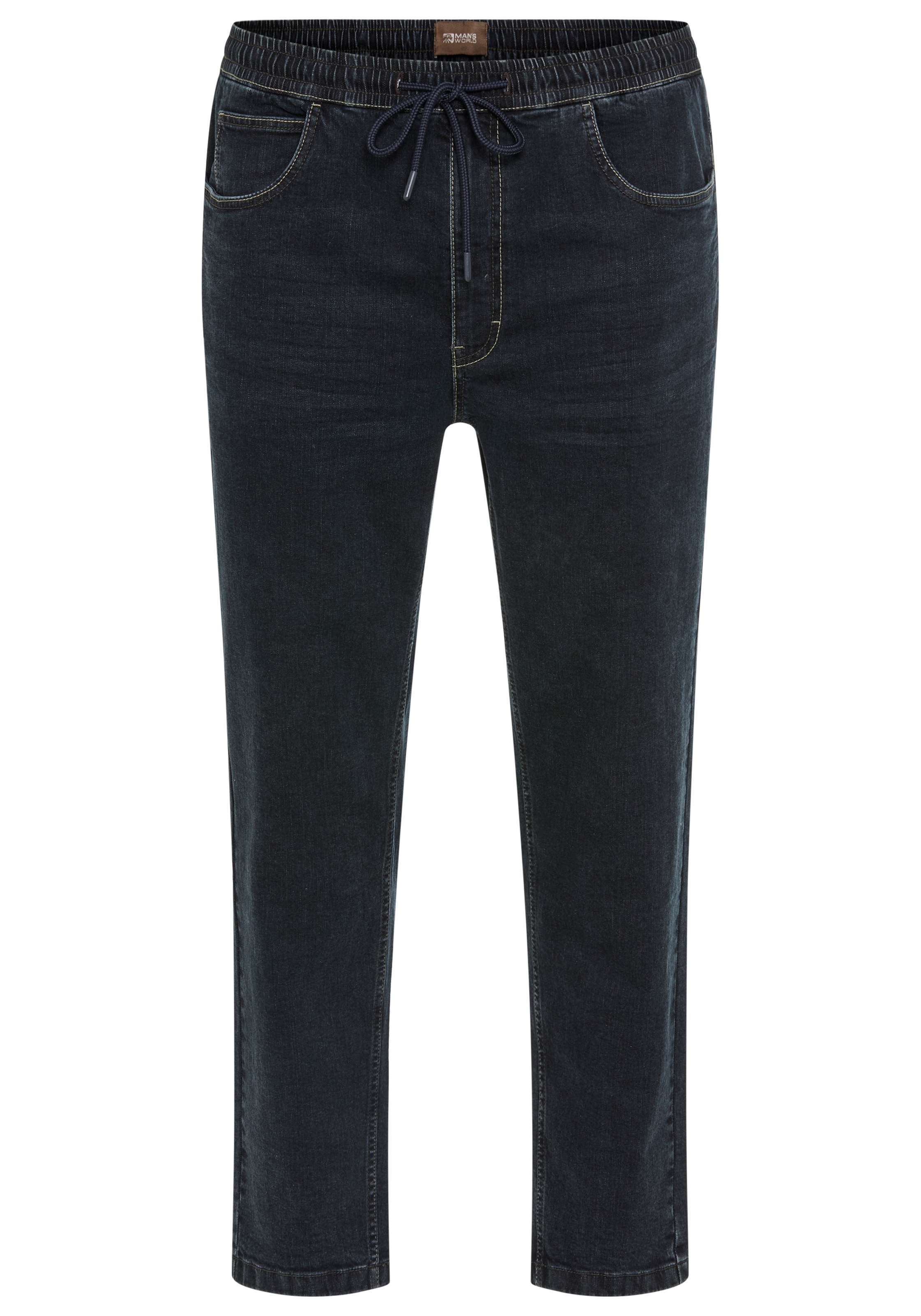 Mans World Plus Schlupfjeans gerade geschnittenes Bein, Regular-Fit, mit Ko günstig online kaufen