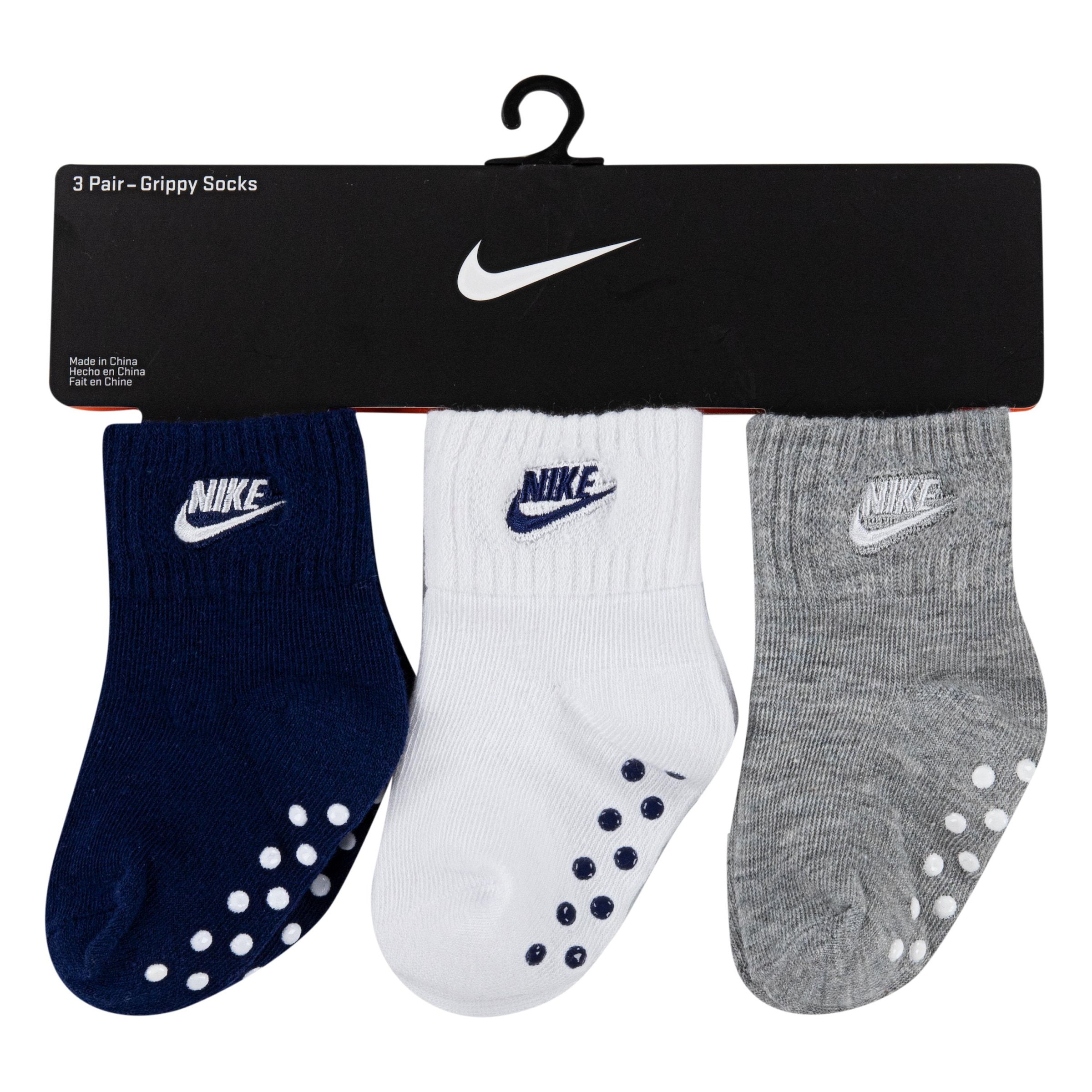 Nike Sportswear Sportsocken »3PK QUARTER SOCK NHN CORE FUTURA GR« 3 Stk. tlg. für Babys, mit Logodruck, im 3er-Pack, mit Elasthan-Anteil