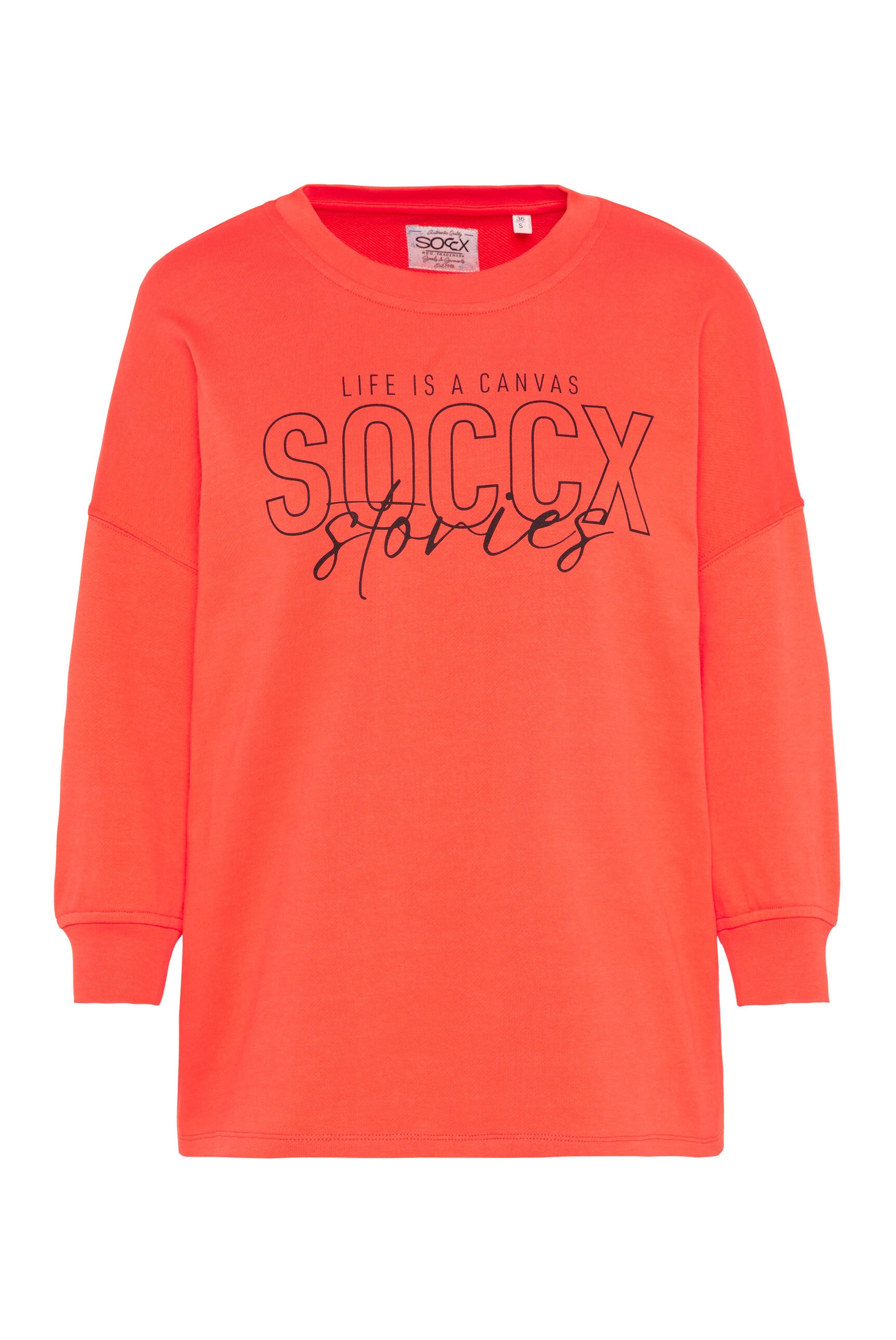 SOCCX Sweater, mit überschnittenen Schultern