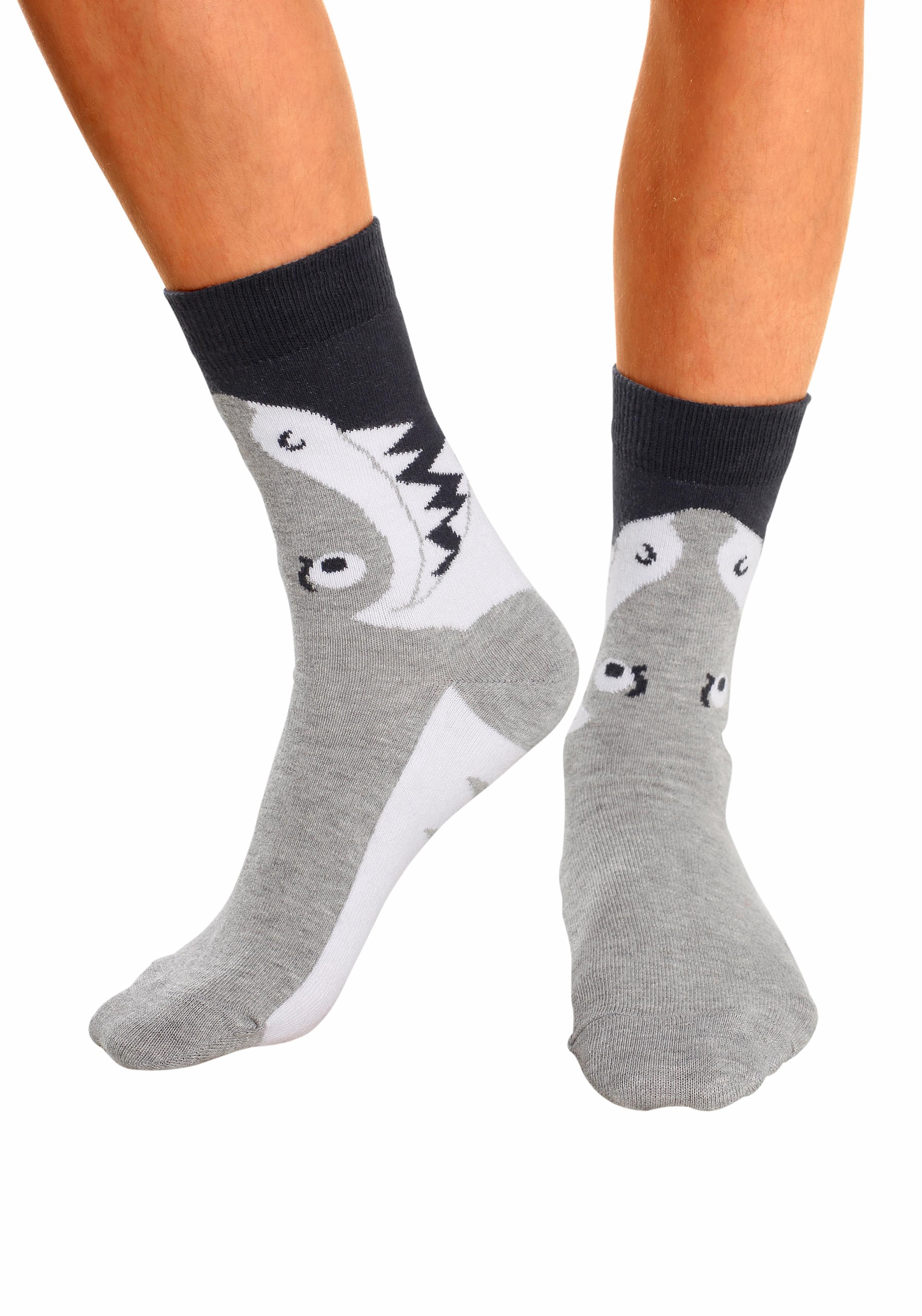 Socken, (Packung, 5 Paar), mit Tiermotiven