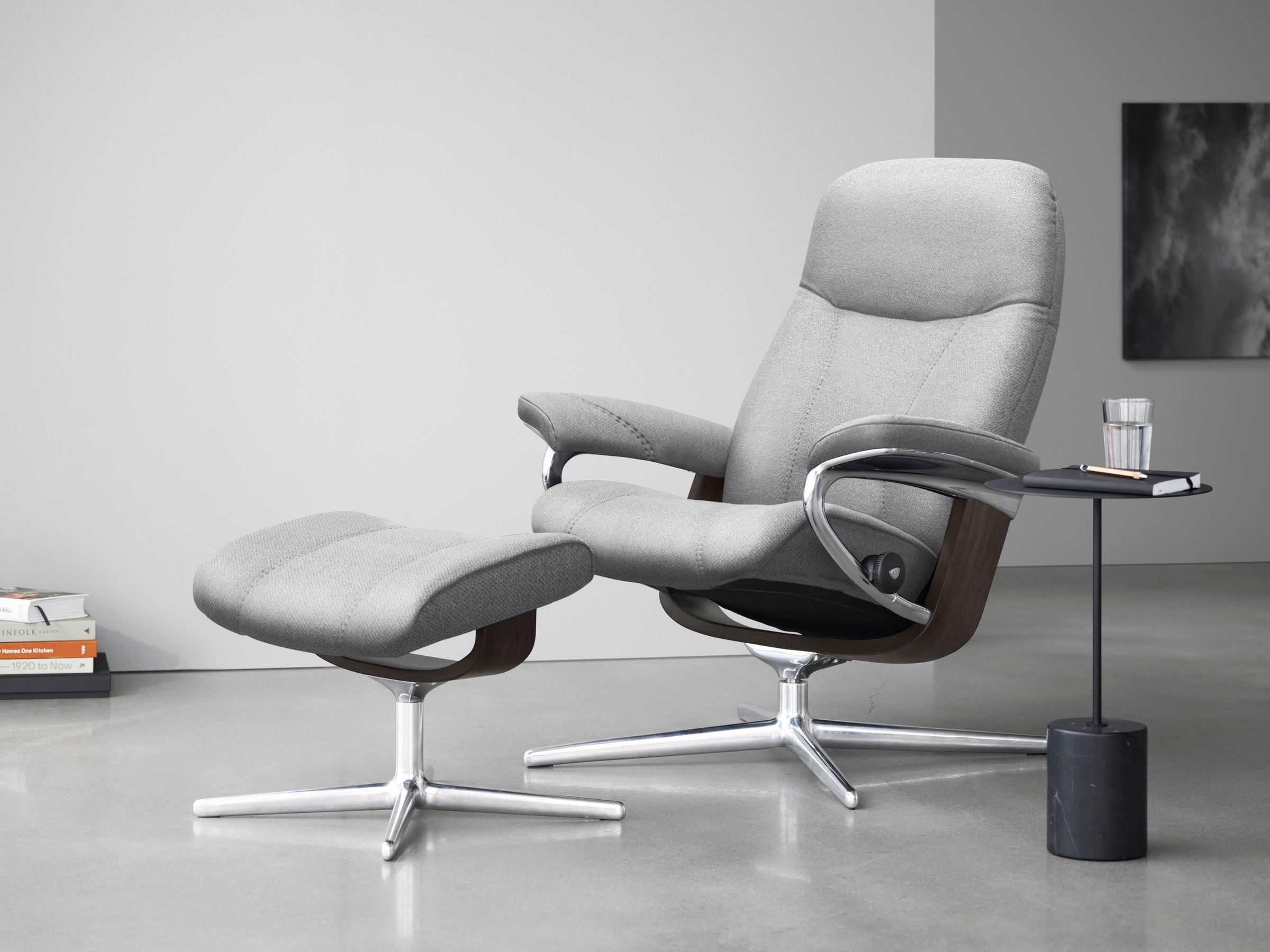 Stressless Relaxsessel "Consul", mit Cross Base, Größe S, M & L, Holzakzent günstig online kaufen