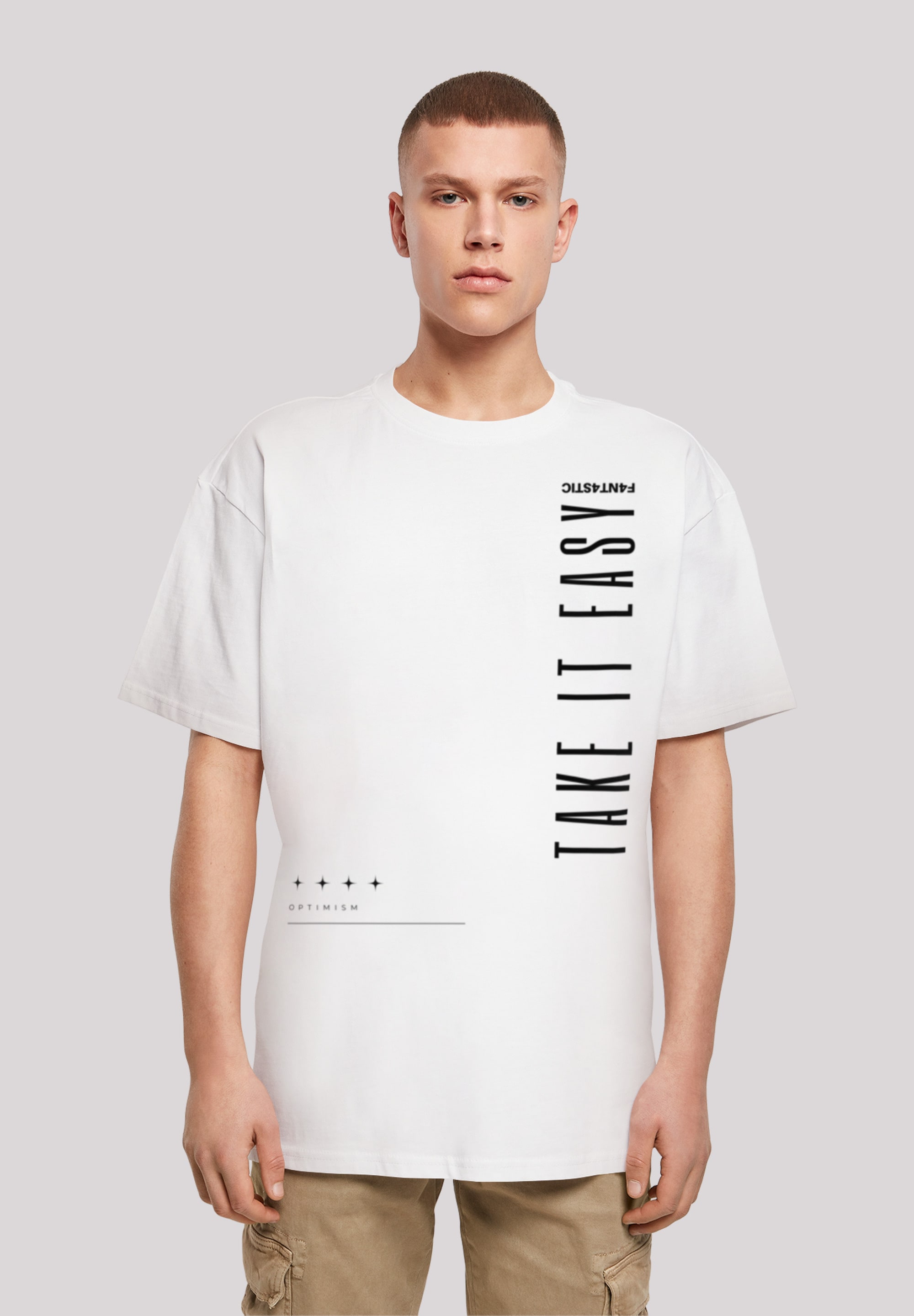 T-Shirt »Take It Easy OVERSIZE TEE«, Print