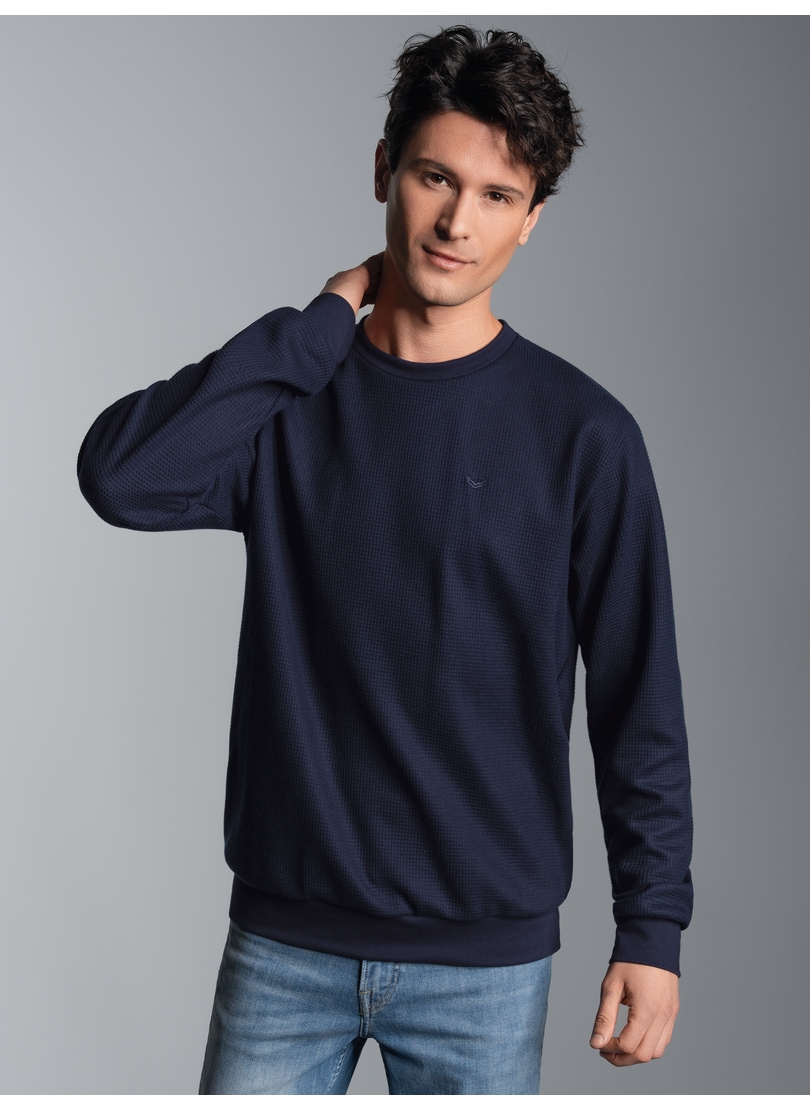 Trigema Sweatshirt »TRIGEMA Sweatshirt in Waffeloptik«