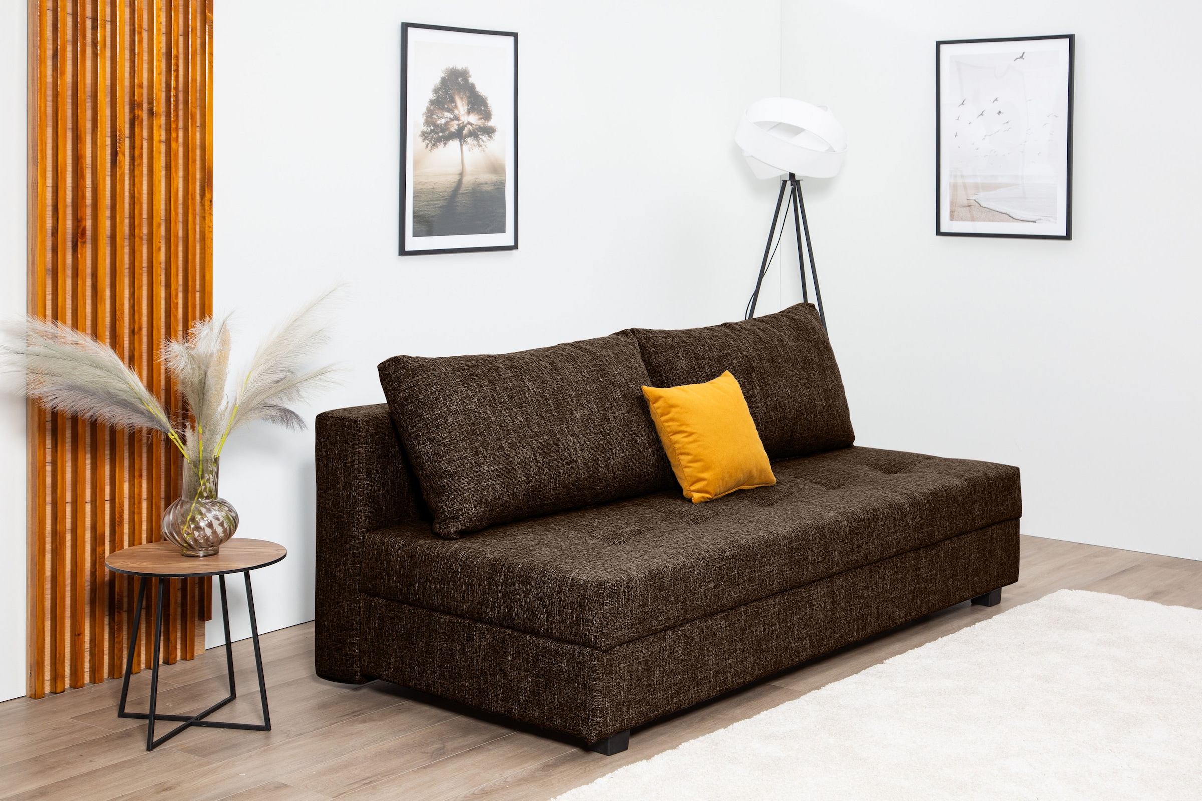 COLLECTION AB Schlafsofa »DARIA inklusive Schlafunktion und Bettkasten«, Schlafsofa,Bettfunktion,Bettkasten,inklusive Rückenkissen,Federkern